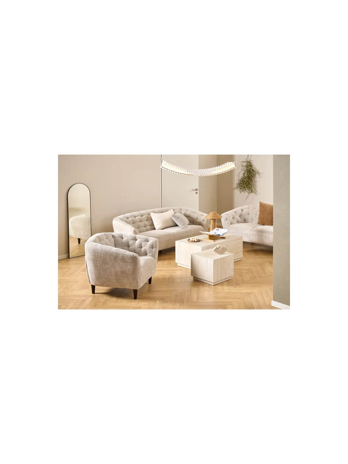 Dice Couchtisch Travertin Rau Papier