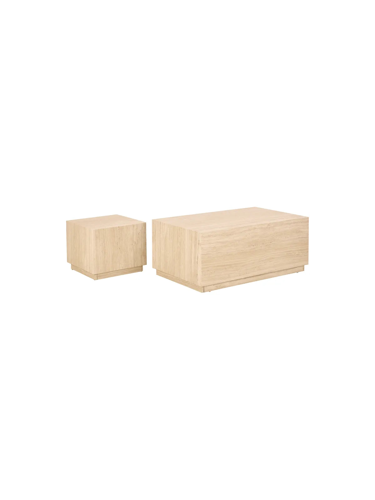 Dice Couchtisch Travertin Rau Papier
