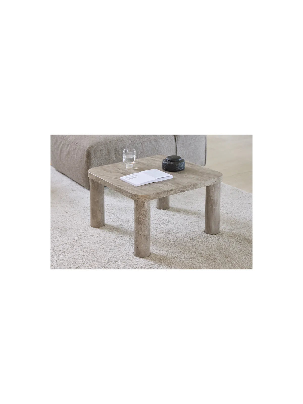 Marmor Couchtisch Solano Grau