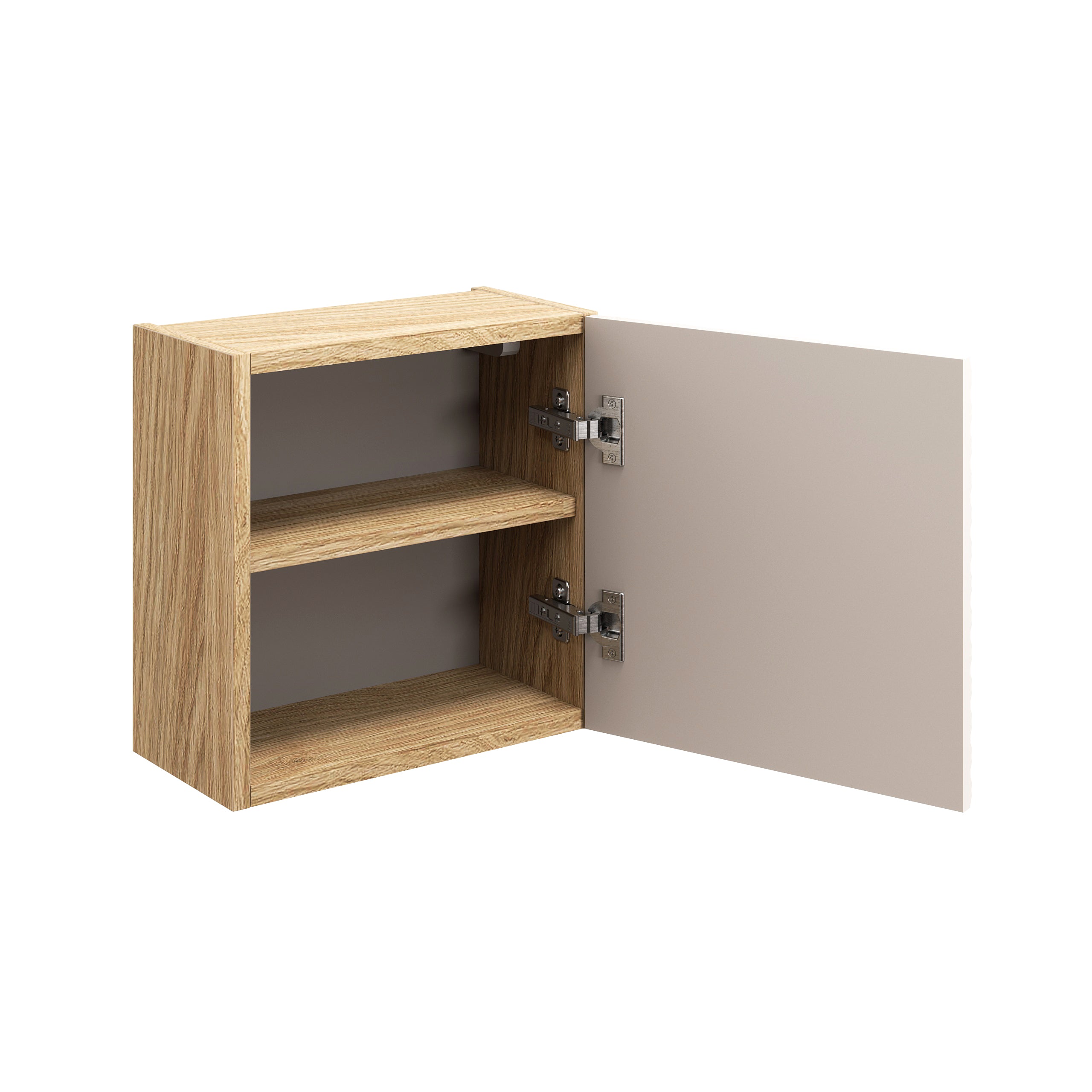 Ocean Oberschrank Qubik 35X35Cm 1 Tür Beige, Eiche geölt