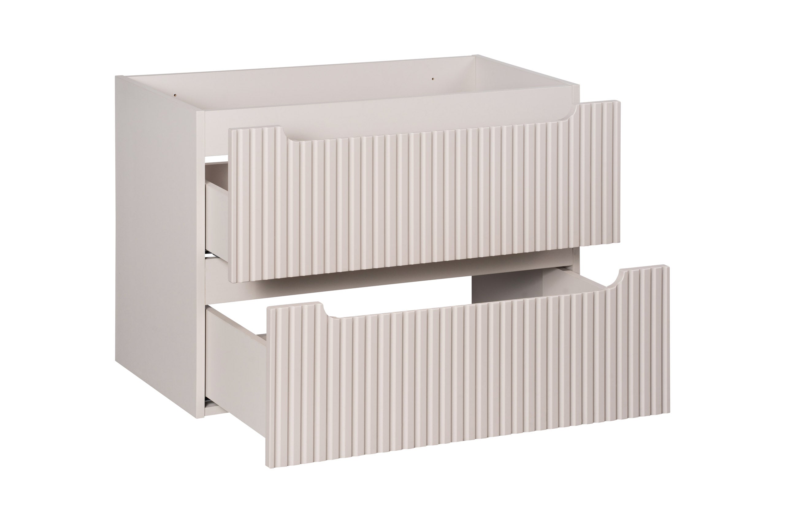 Nova Unterschrank für Waschbecken, 80 cm, 2 Schubladen Kaschmir Matt