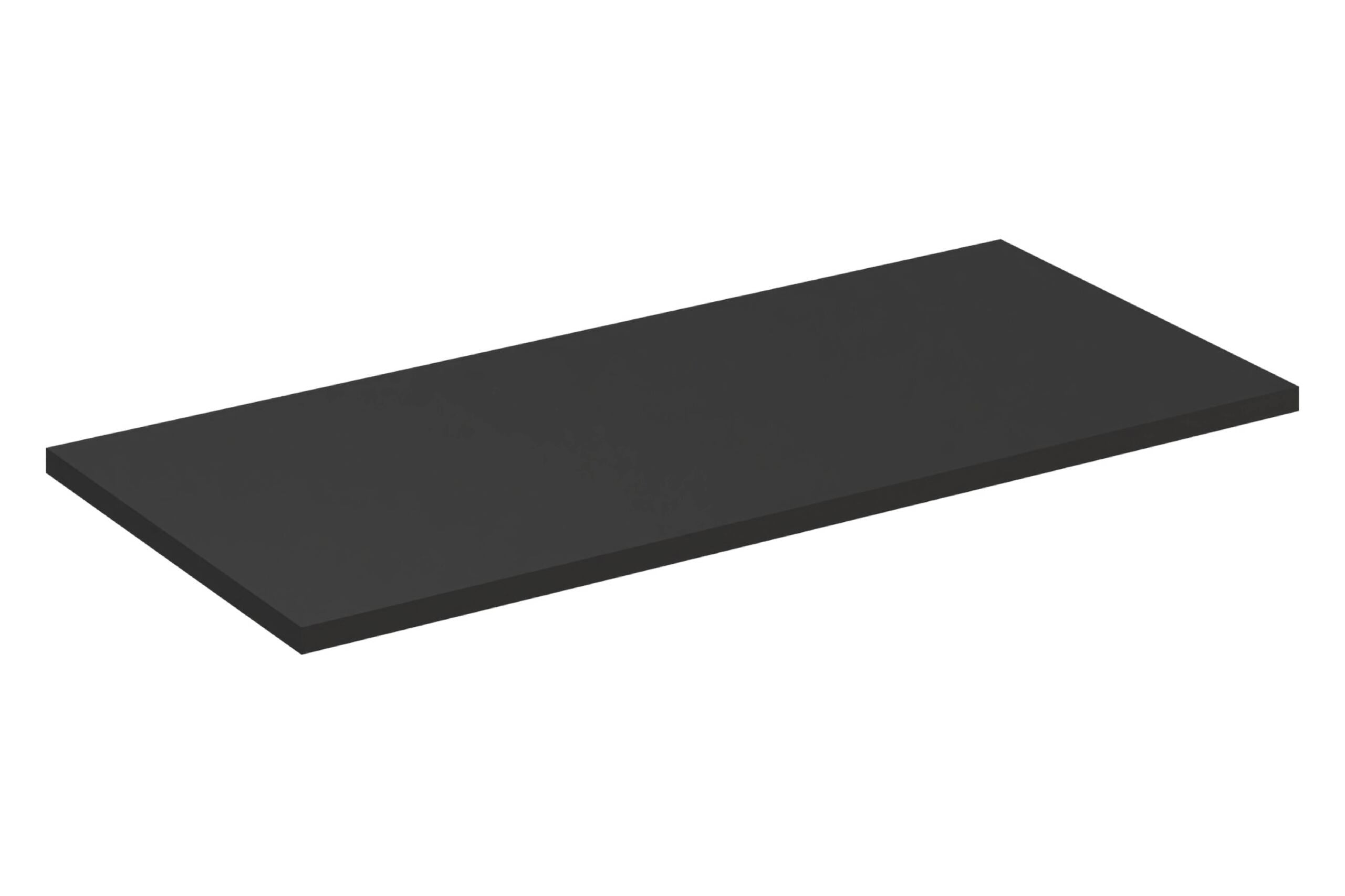 Schwarze Arbeitsplatte 120 cm