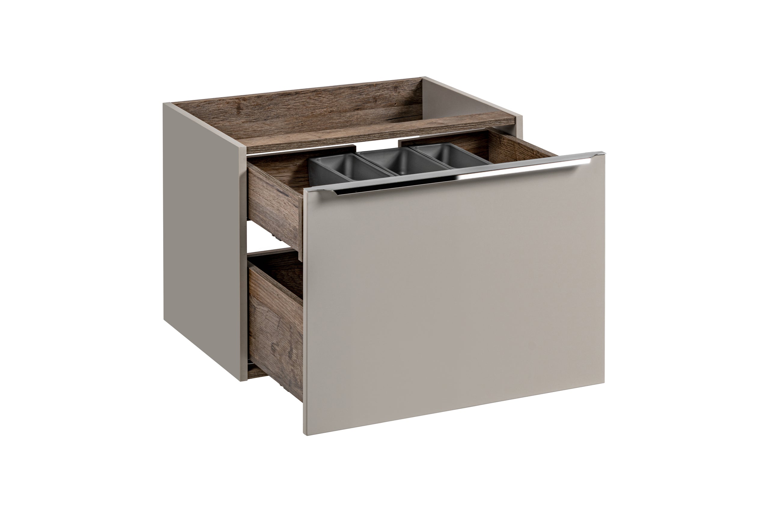 Santa Schrank unter Waschbecken 60 cm 2 Schubladen Tongrau