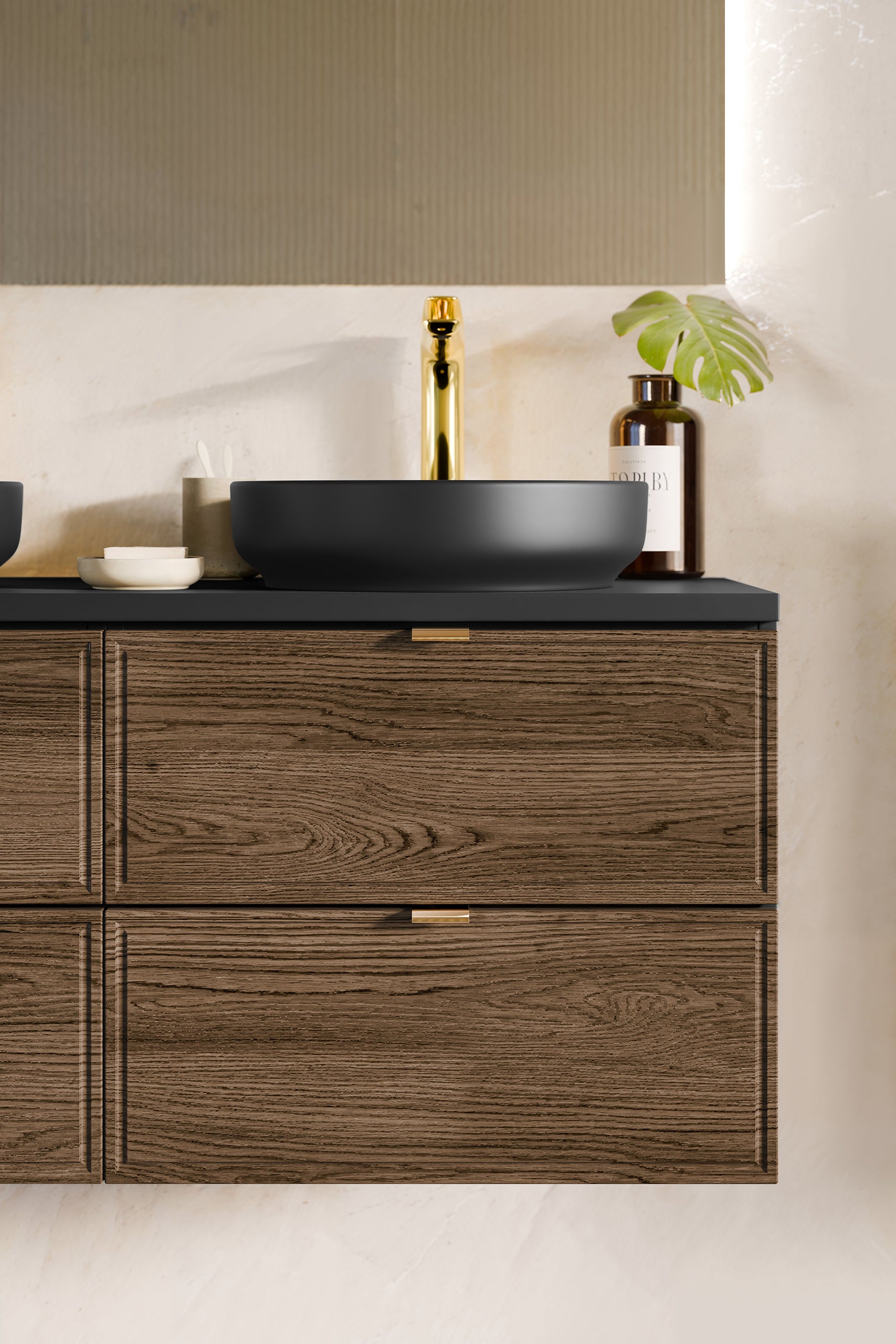 Talia Unterschrank für Waschbecken, 60 cm, 2 Schubladen