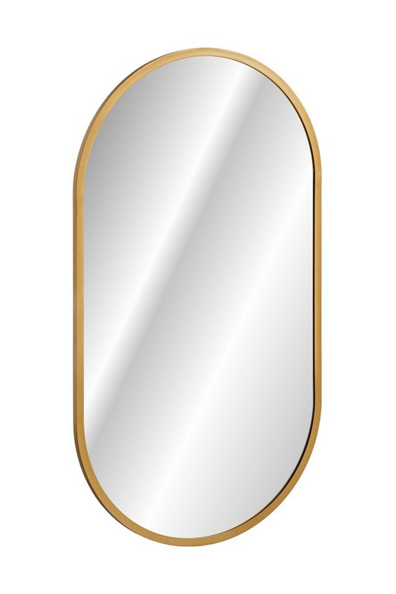 Lustro gerahmter LED-Spiegel Spiegel, Gold 50 x 1 x 90 cm