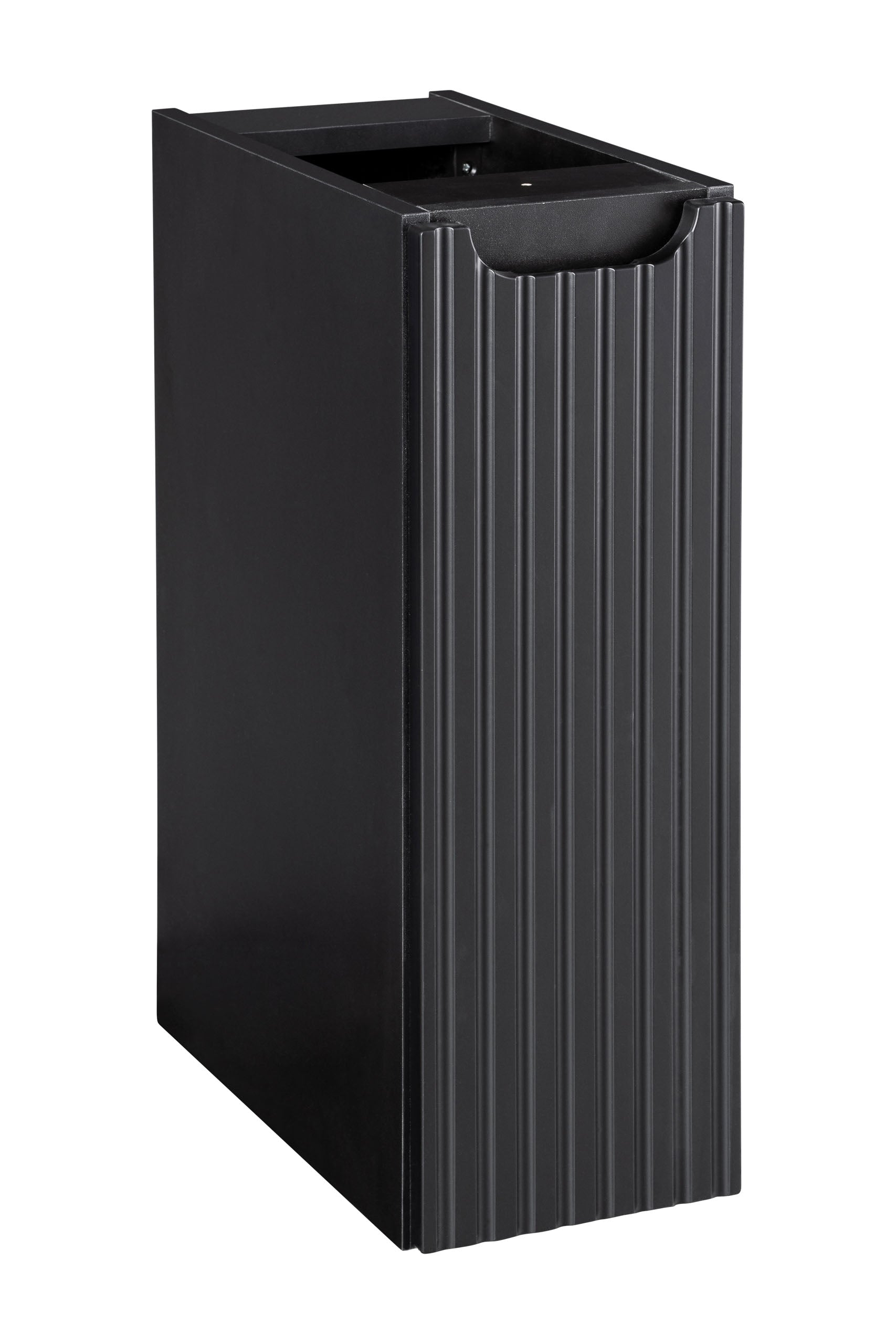 Nova Seitenschrank 20 cm 1 Tür Schwarz Matt