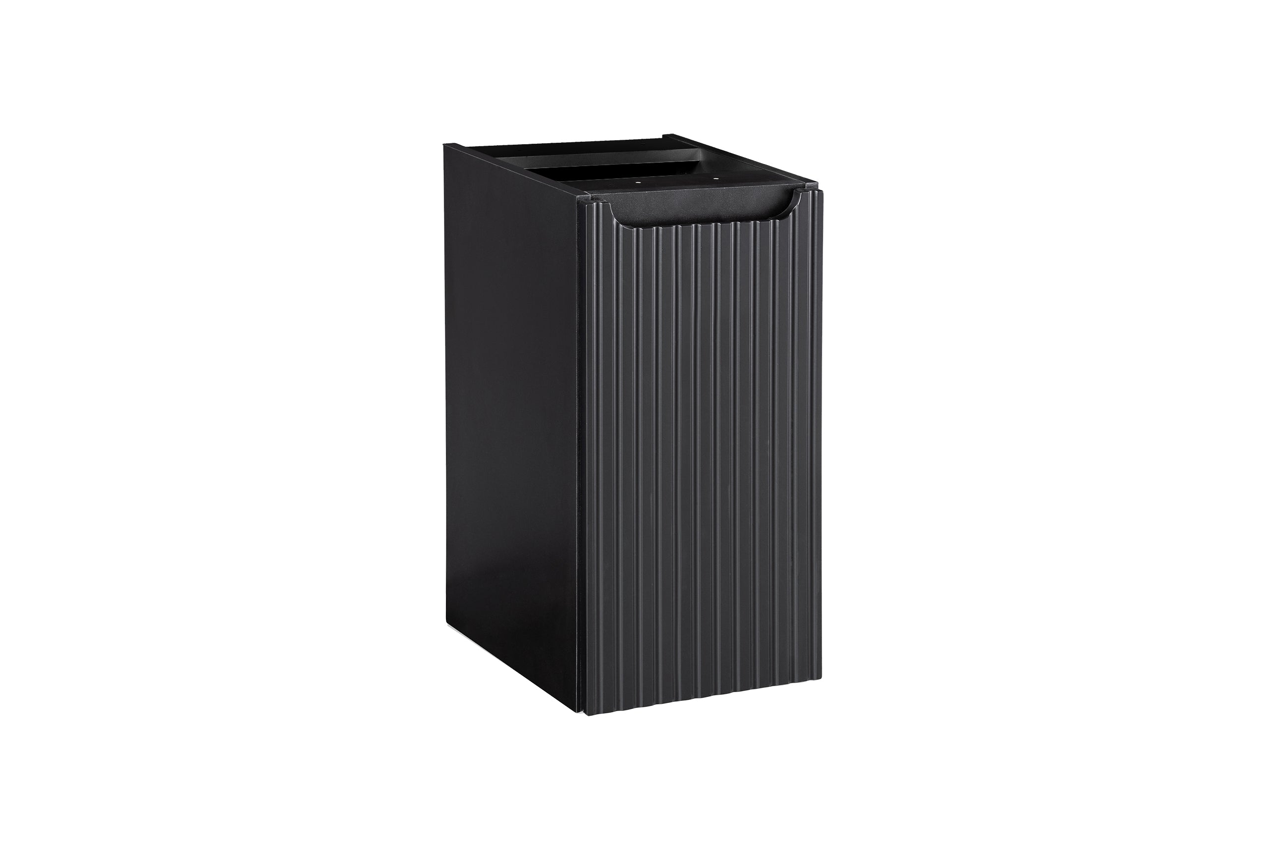 Nova Seitenschrank 30 cm 1 Tür Schwarz Matt