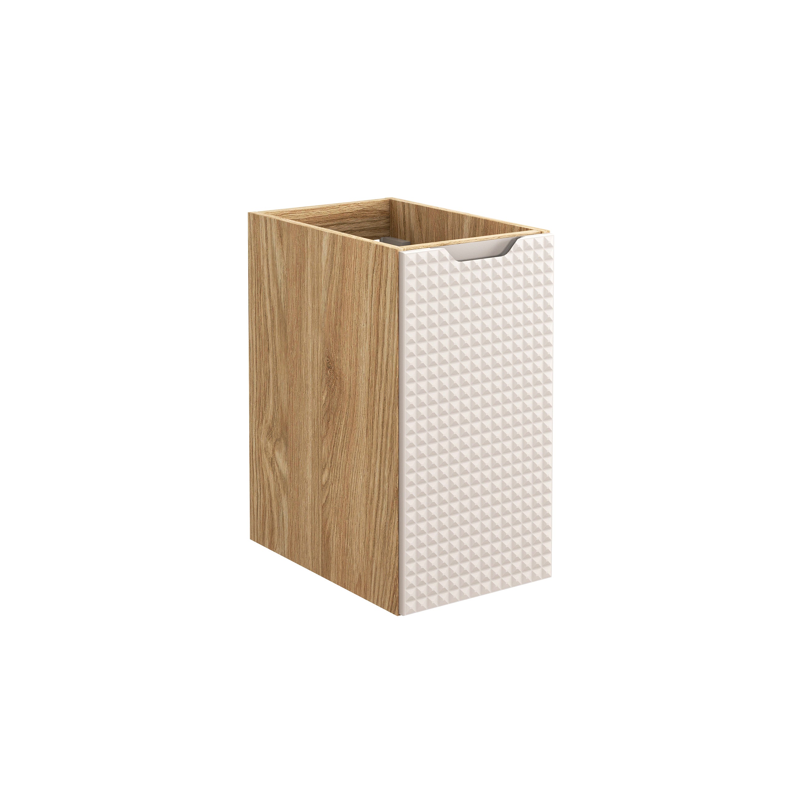 Luxor Seitenschrank 30 cm 1 Tür Beige, Eiche geölt
