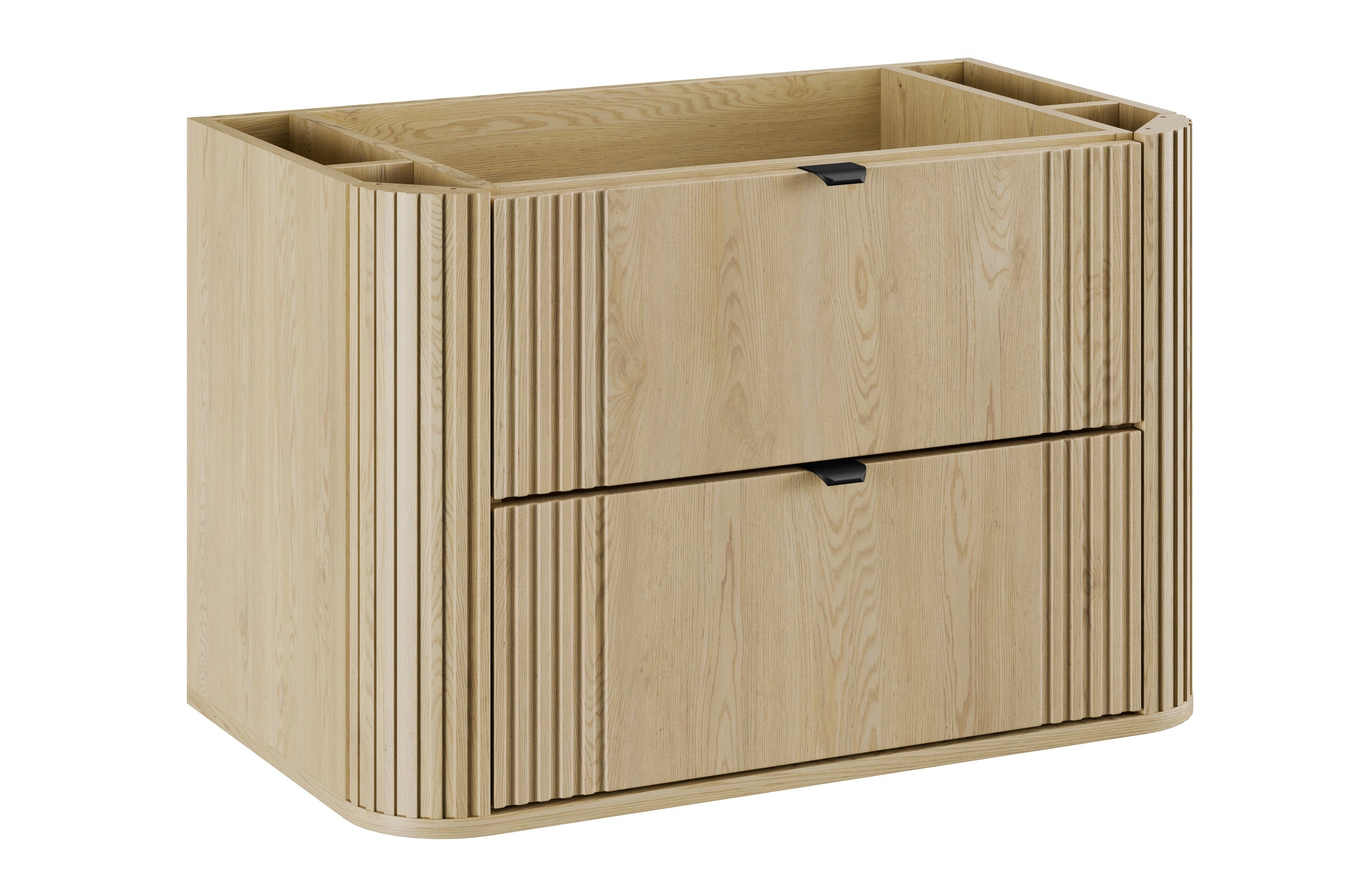 Ovalia Waschbeckenunterschrank 80 cm 2 Schubladen