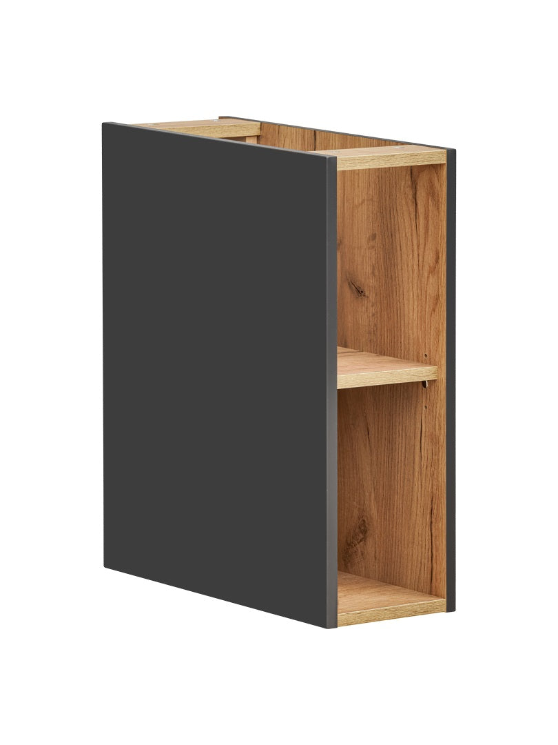 Capri Aufsatzschrank 20 cm Schwarz Matt