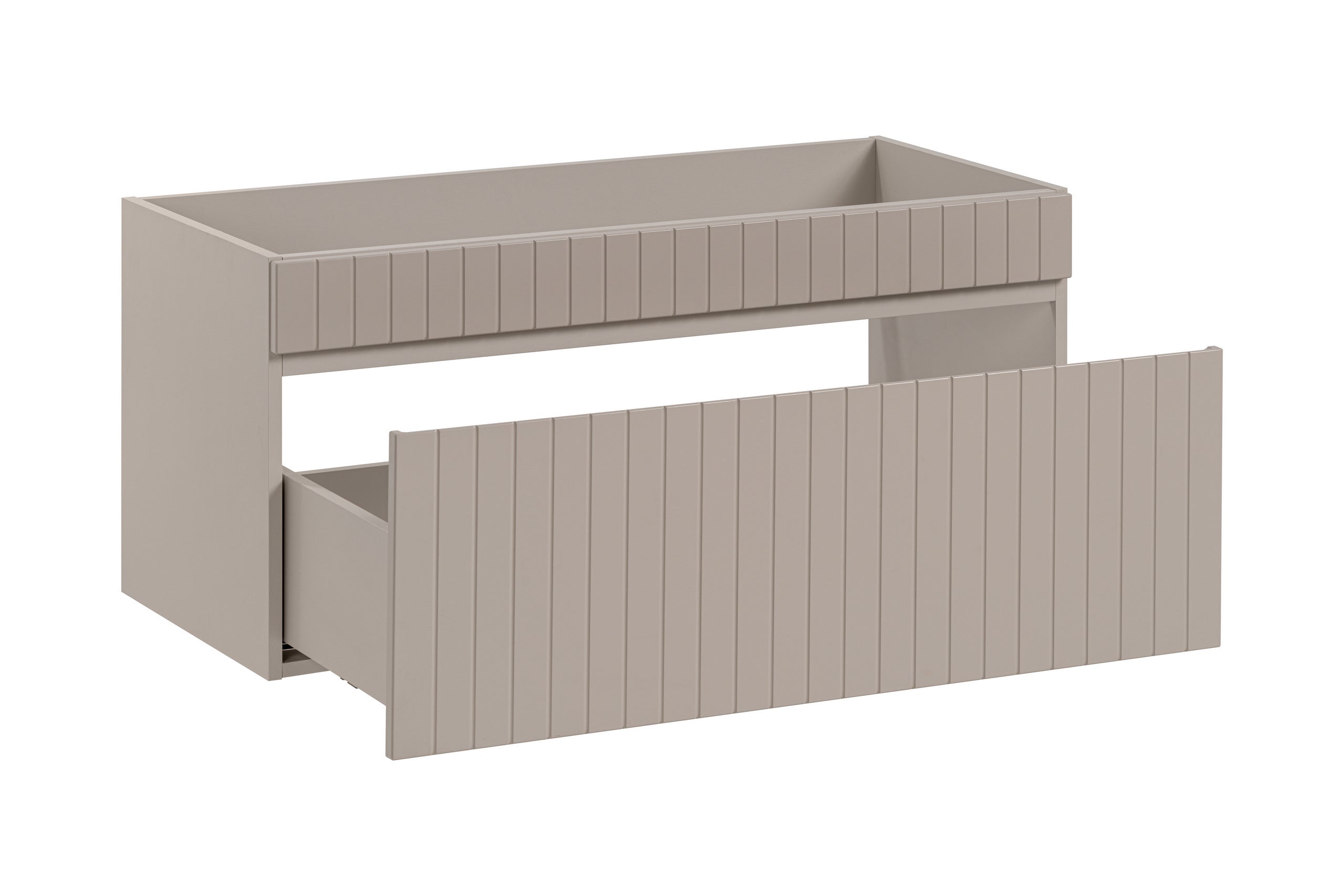 Iconic Waschbeckenunterschrank 100 cm, 1 Schublade Kaschmir Matt