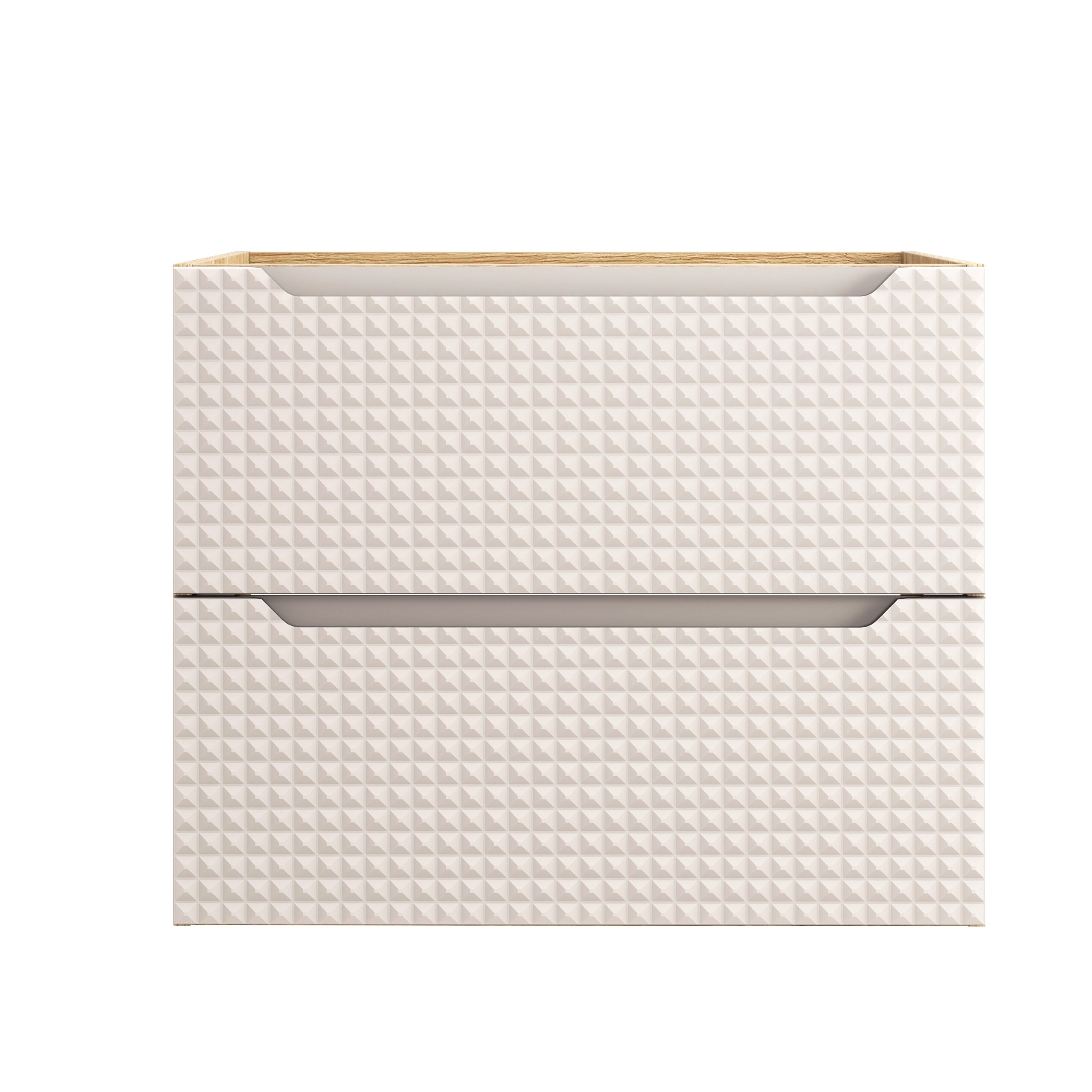 Luxor Unterschrank für Waschbecken, 70 cm, 2 Schubladen Beige, Eiche geölt