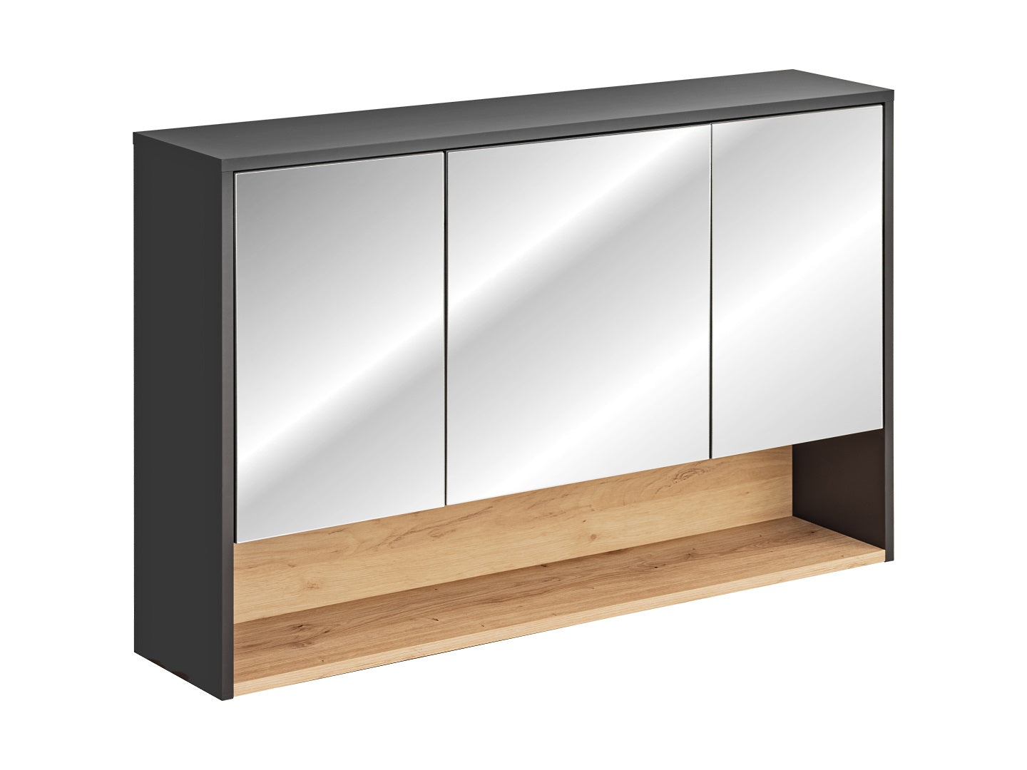 Borneo Spiegelschrank 120cm, 3 Türen