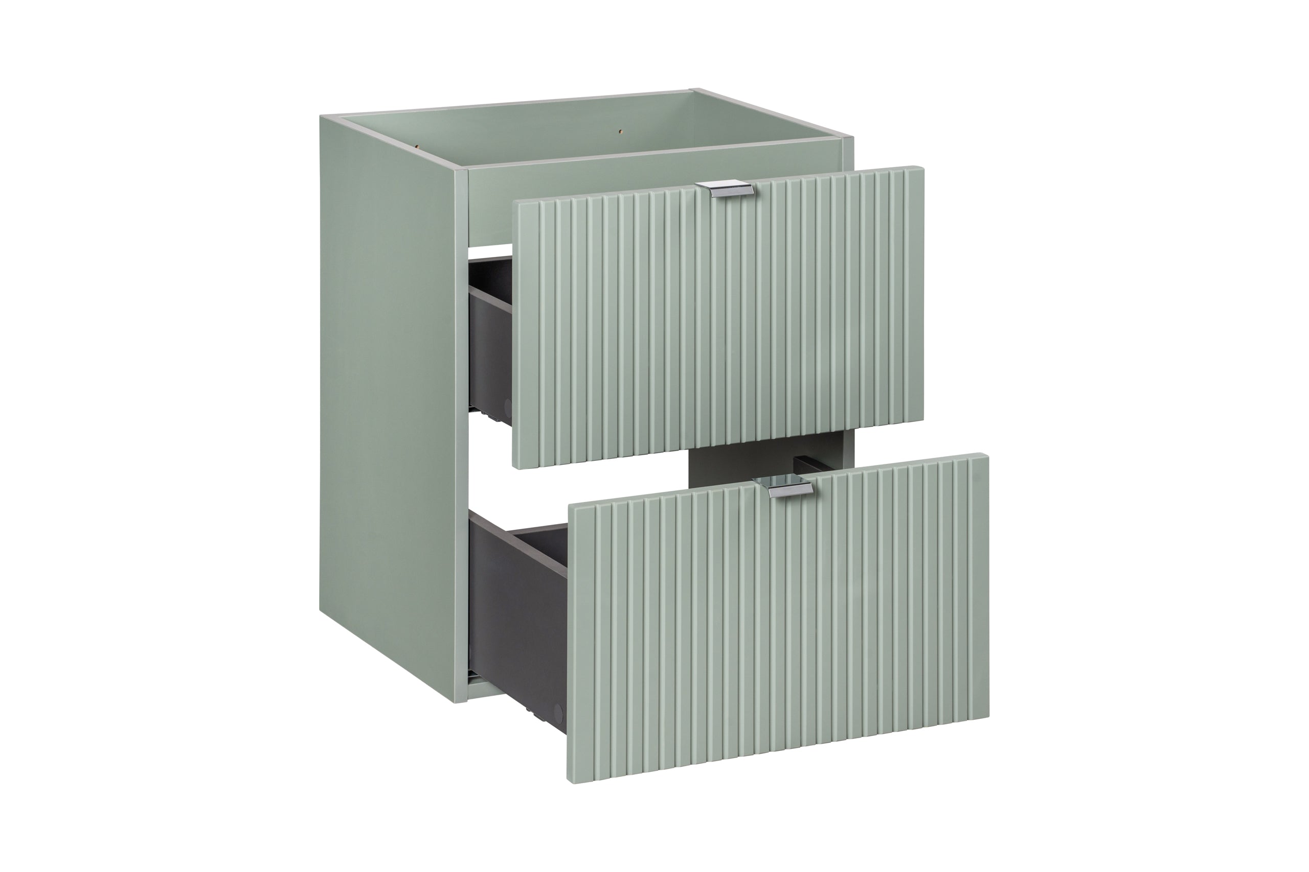 Line Unterschrank für Waschbecken 50 cm, 2 Schubladen
