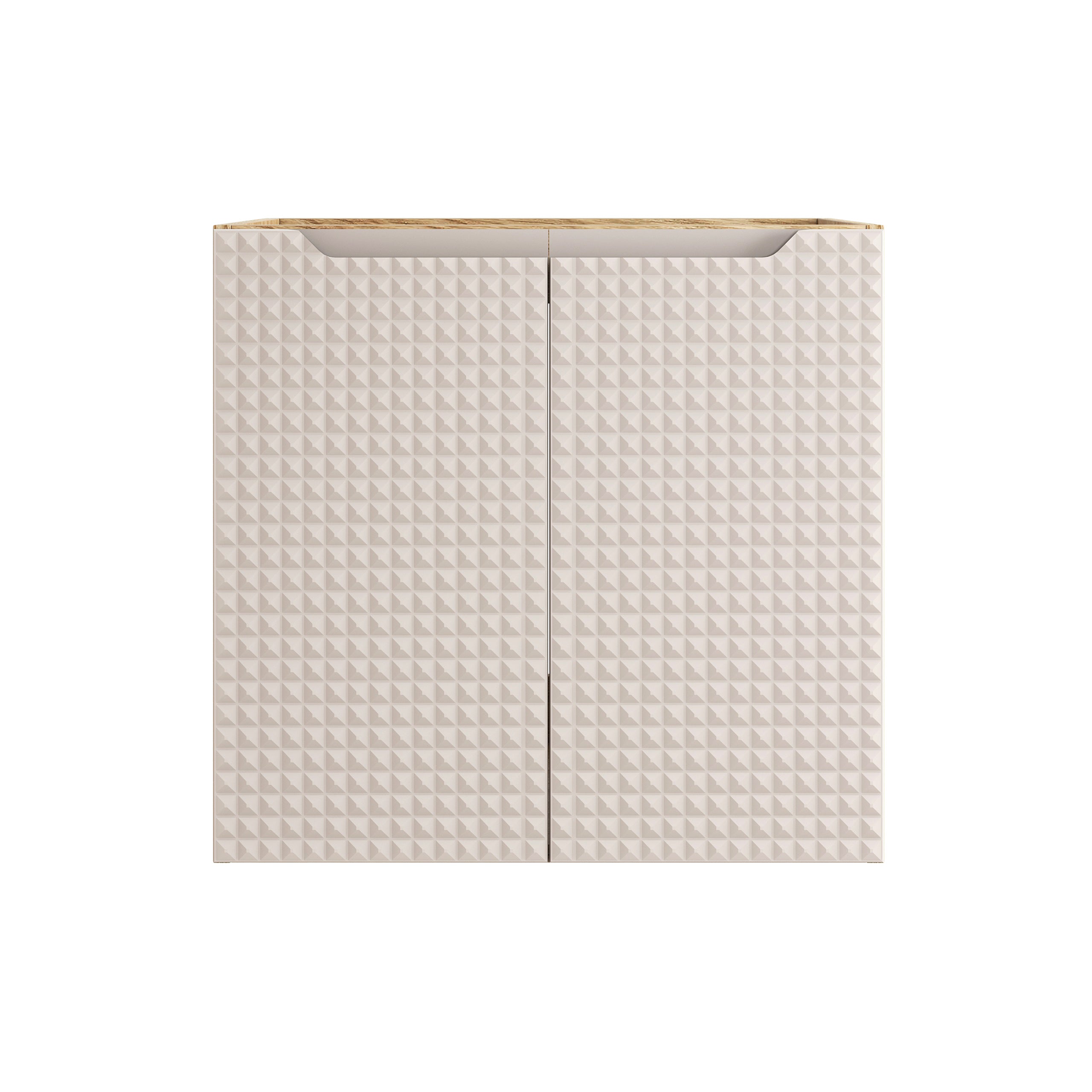 Luxor Waschbeckenunterschrank 60 cm, 2 Türen Beige, Eiche geölt