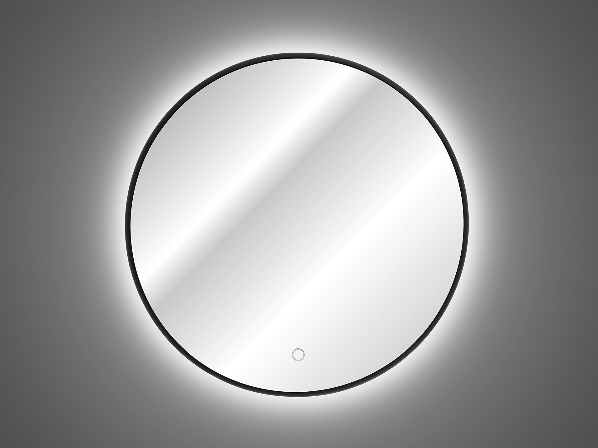 Lustro gerahmter LED-Spiegel Spiegel 80 x 3,5 x 80 cm (LUSTRO LUNA 80)