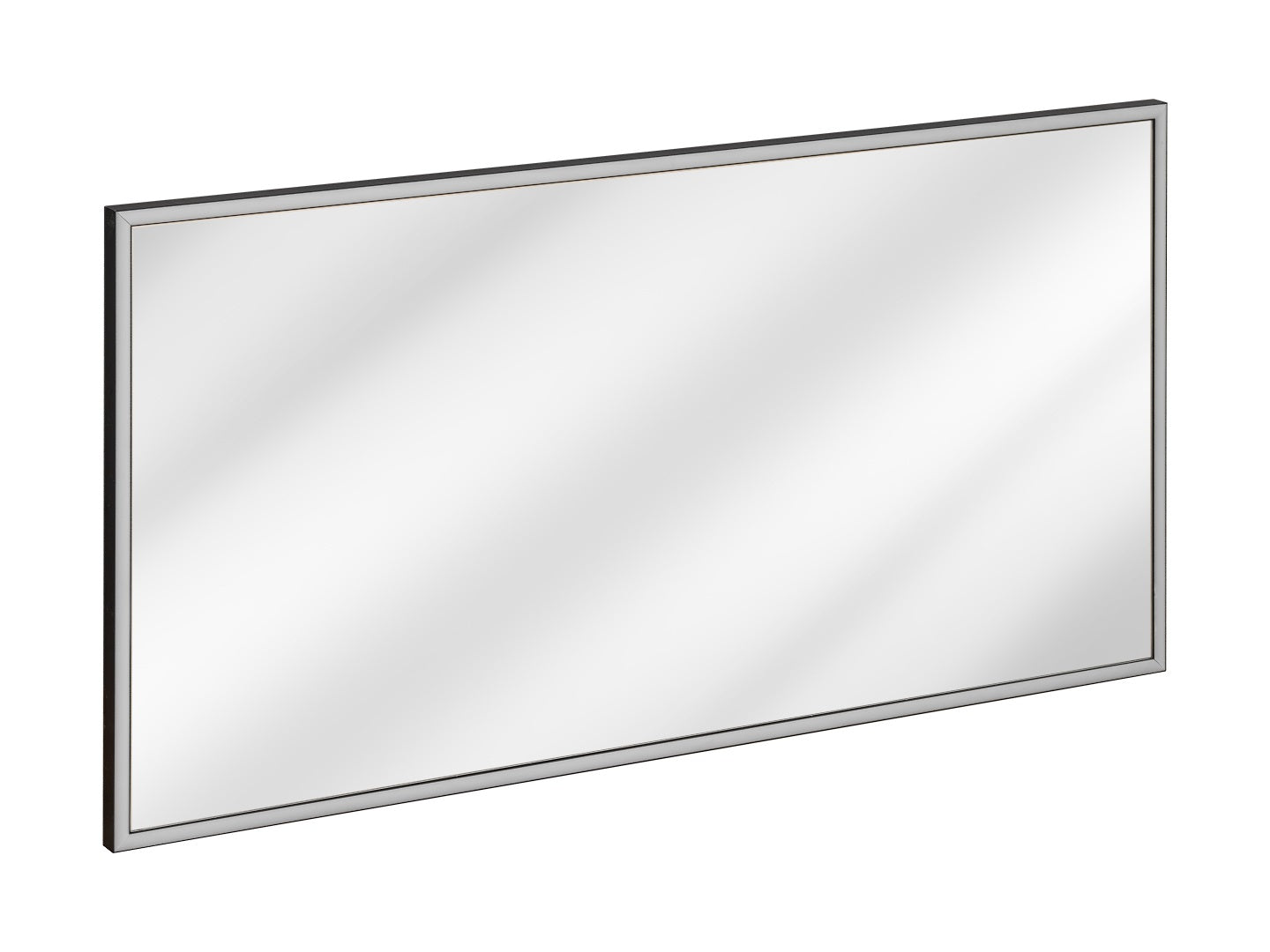 Lustro gerahmter LED-Spiegel Spiegel, Graphit