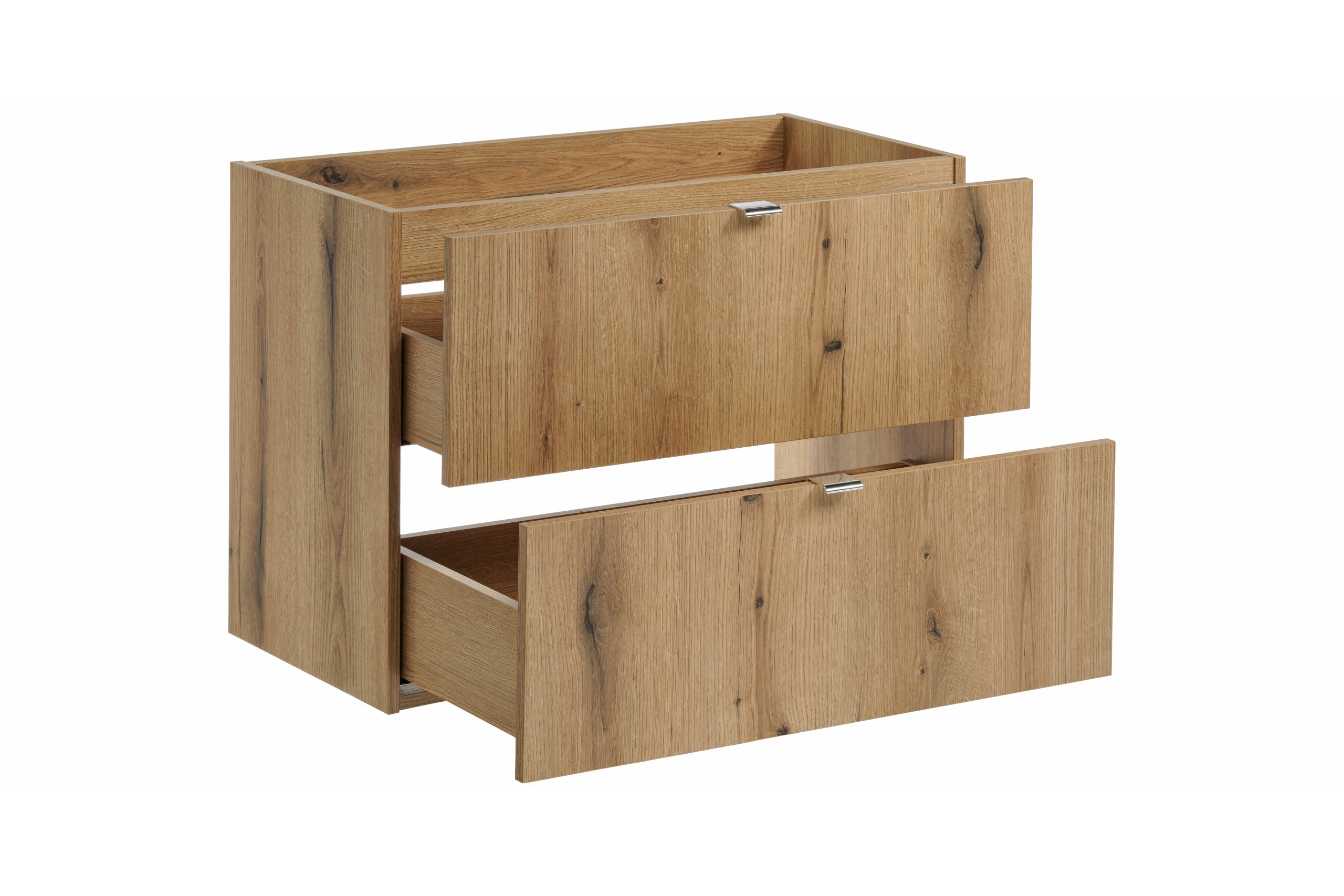 Nova Unterschrank für Waschbecken, 80 cm, 2 Schubladen Coast Evoke Eiche