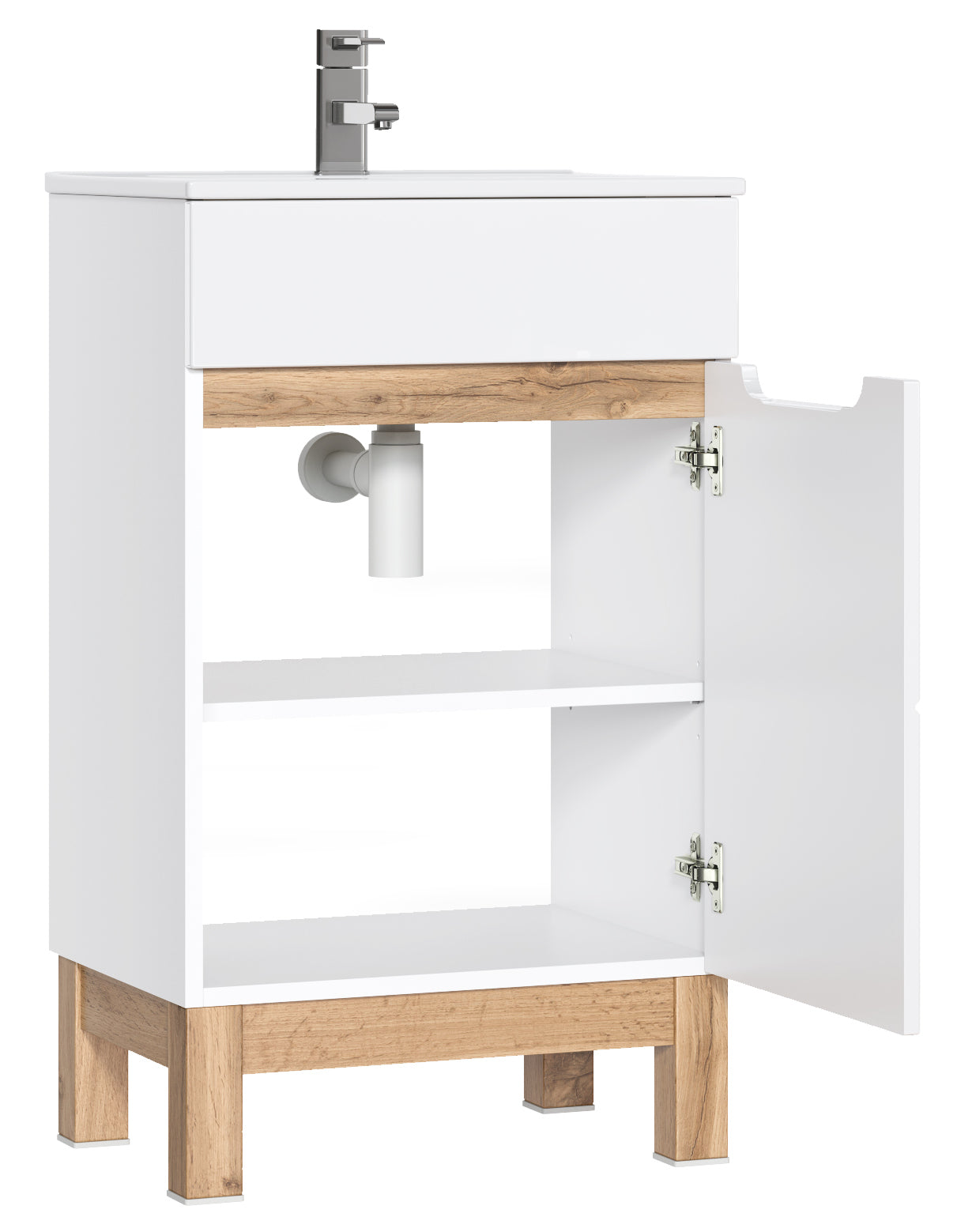Bali Waschbeckenunterschrank 50 cm, 1 Tür