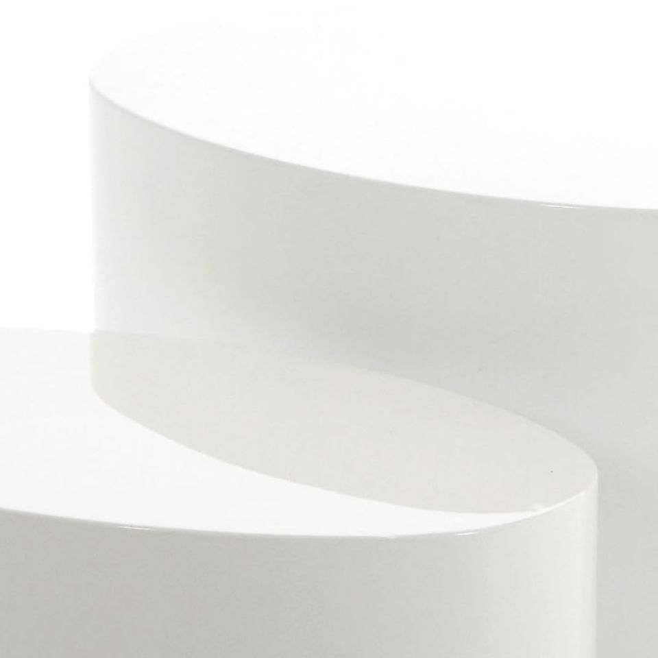 Mice Couchtisch Hochglanz Weiss PU Lackiert