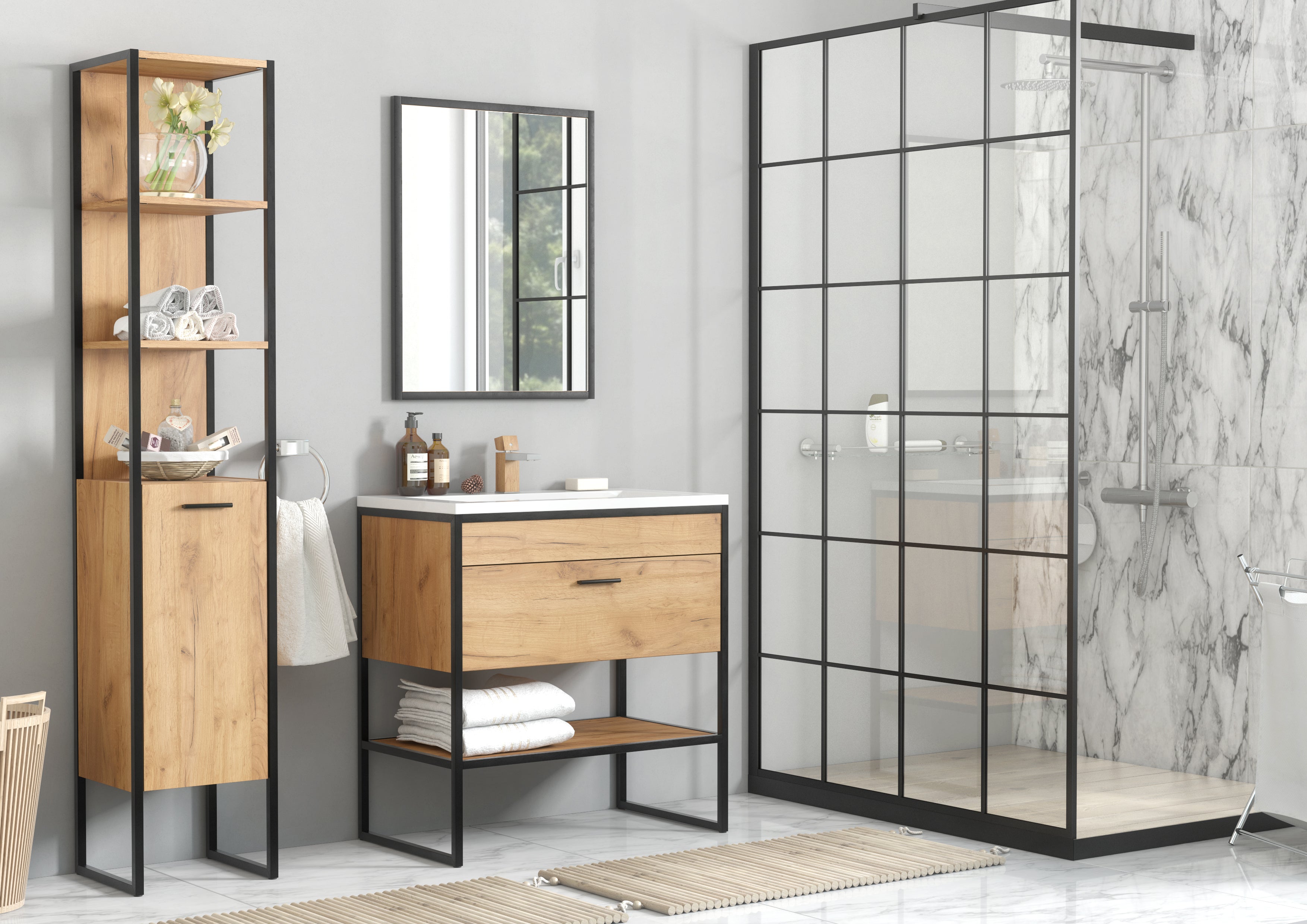 Brooklin Hochschrank 1 Tür