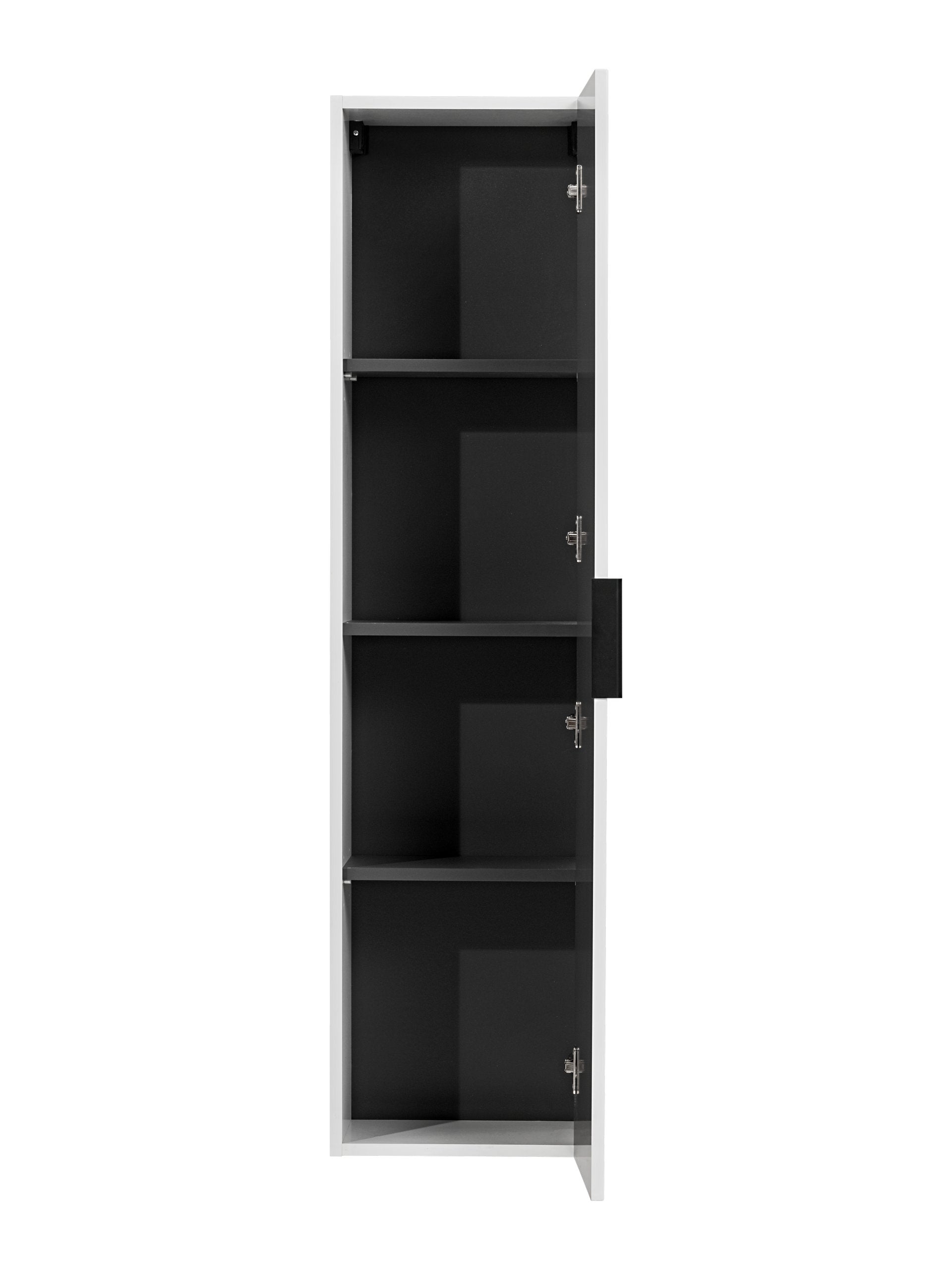 Adel Hochschrank 1 Tür Weiß Matt