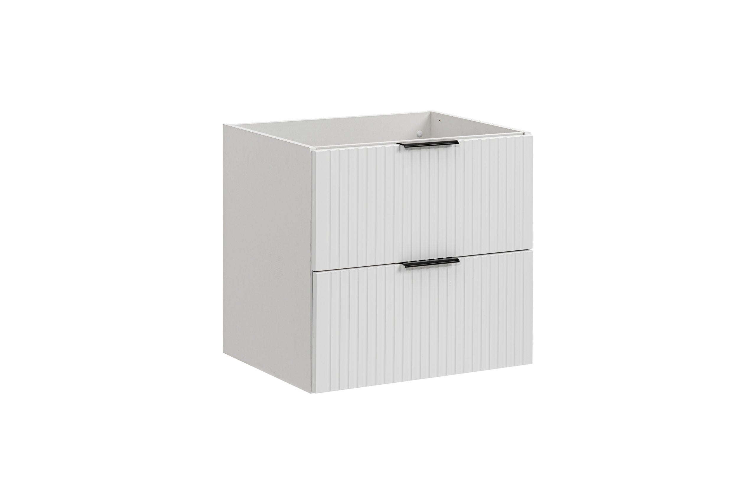 Adel Unterschrank für Waschbecken, 60 cm, 2 Schubladen Weiß Matt