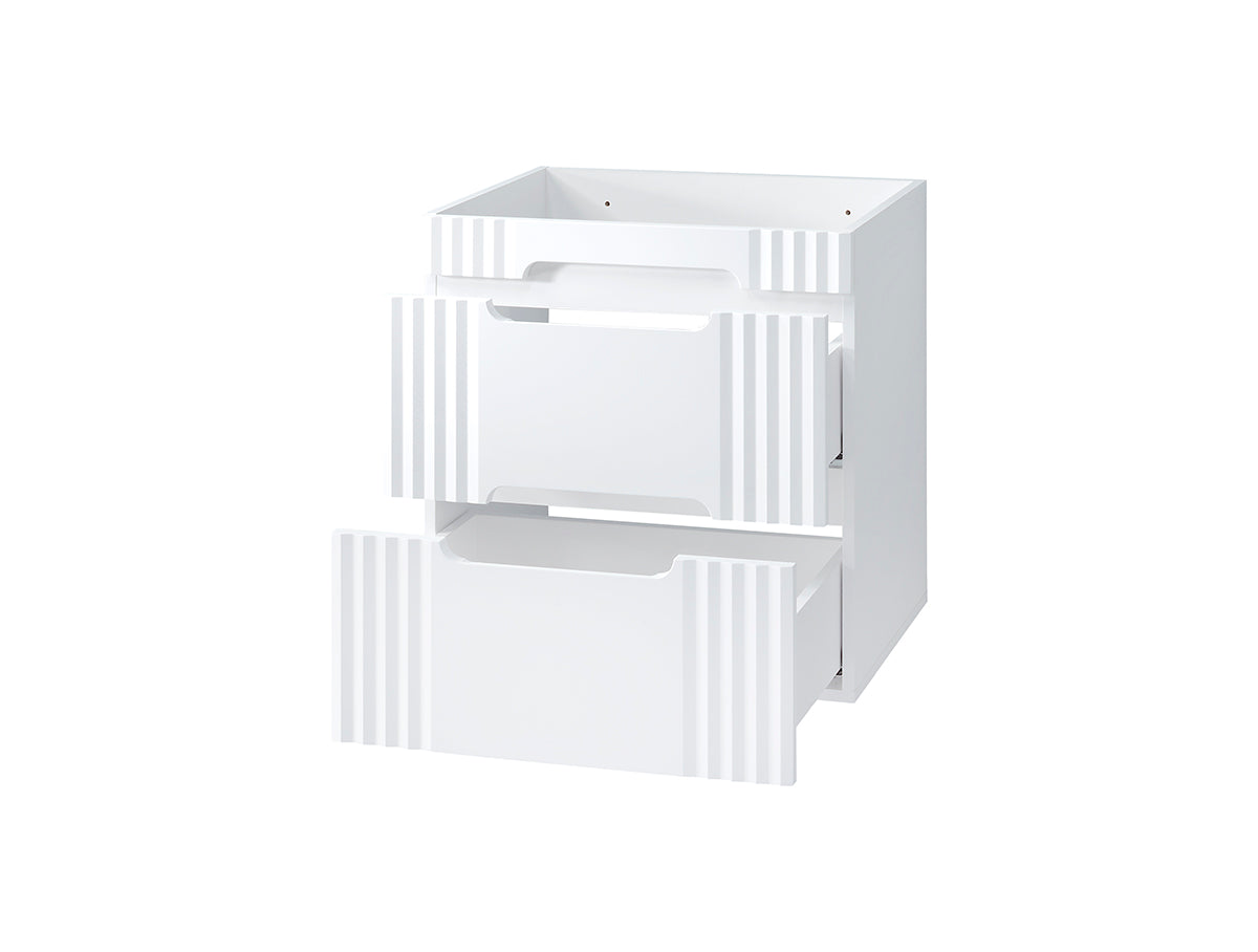 Fiji Unterschrank für Waschbecken, 60 cm, 2 Schubladen
