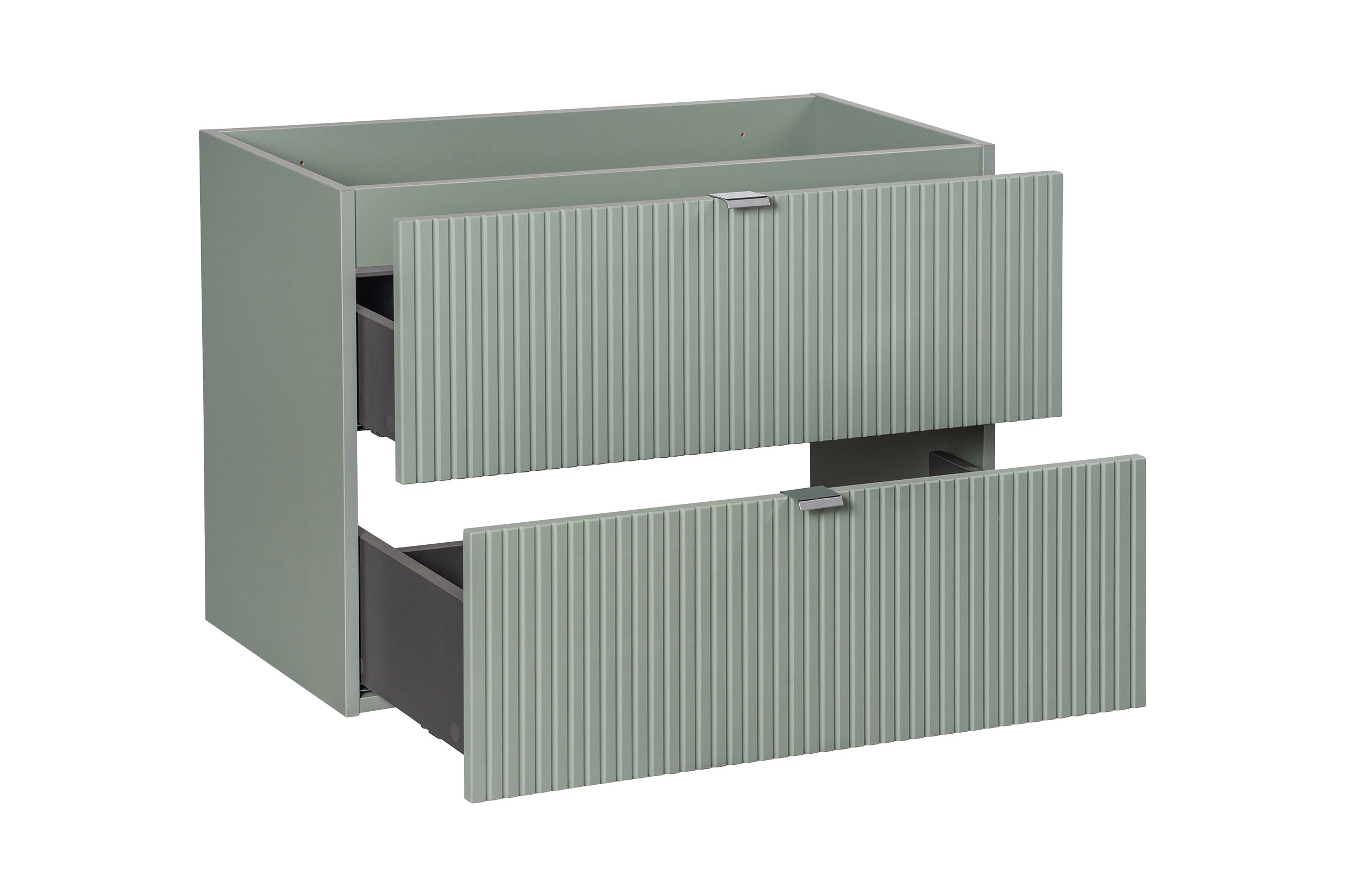 Line Unterschrank für Waschbecken 80 cm, 2 Schubladen
