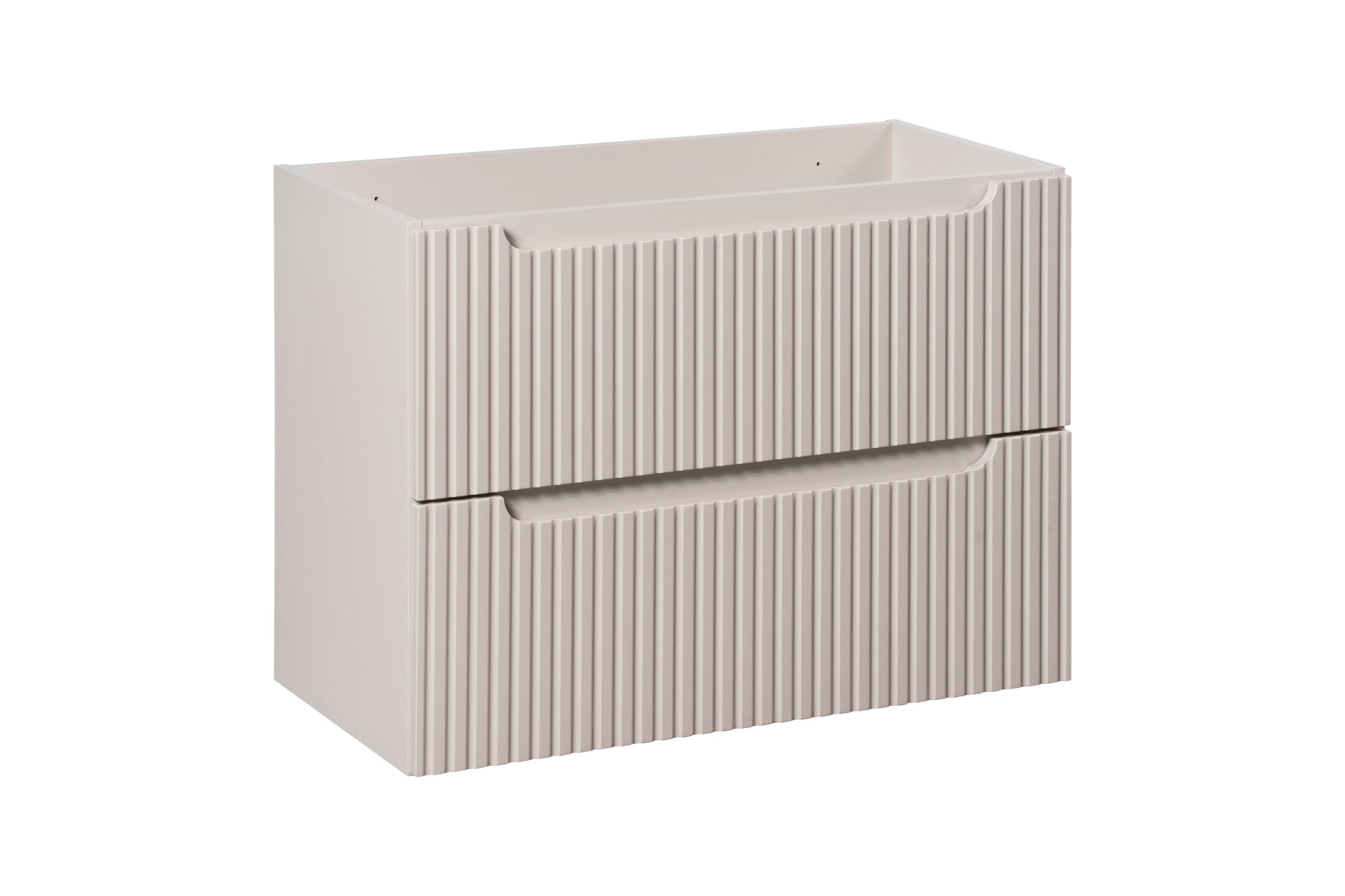 Nova Unterschrank für Waschbecken, 80 cm, 2 Schubladen Kaschmir Matt