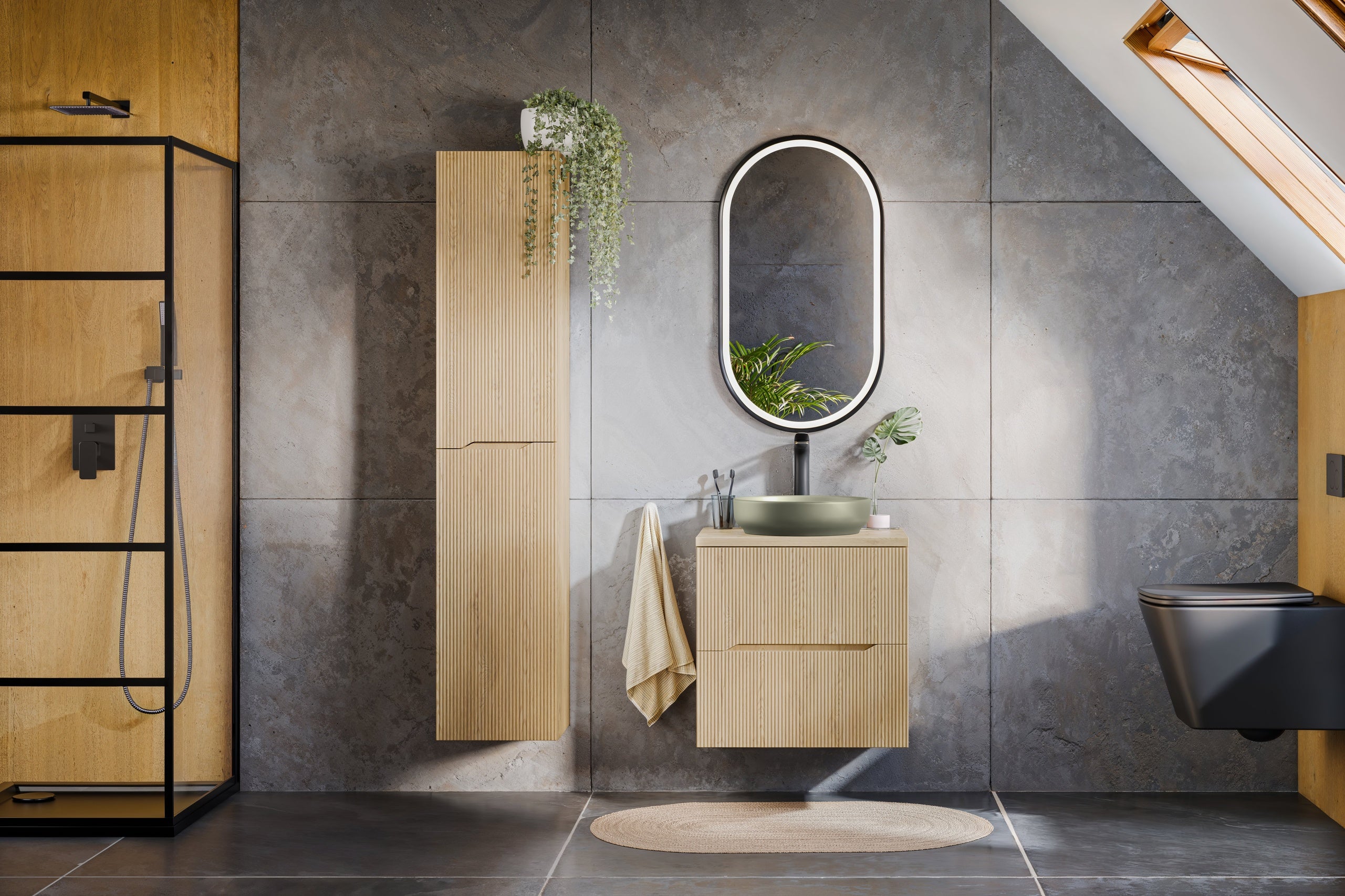 Nordic Hochschrank 2 Türen