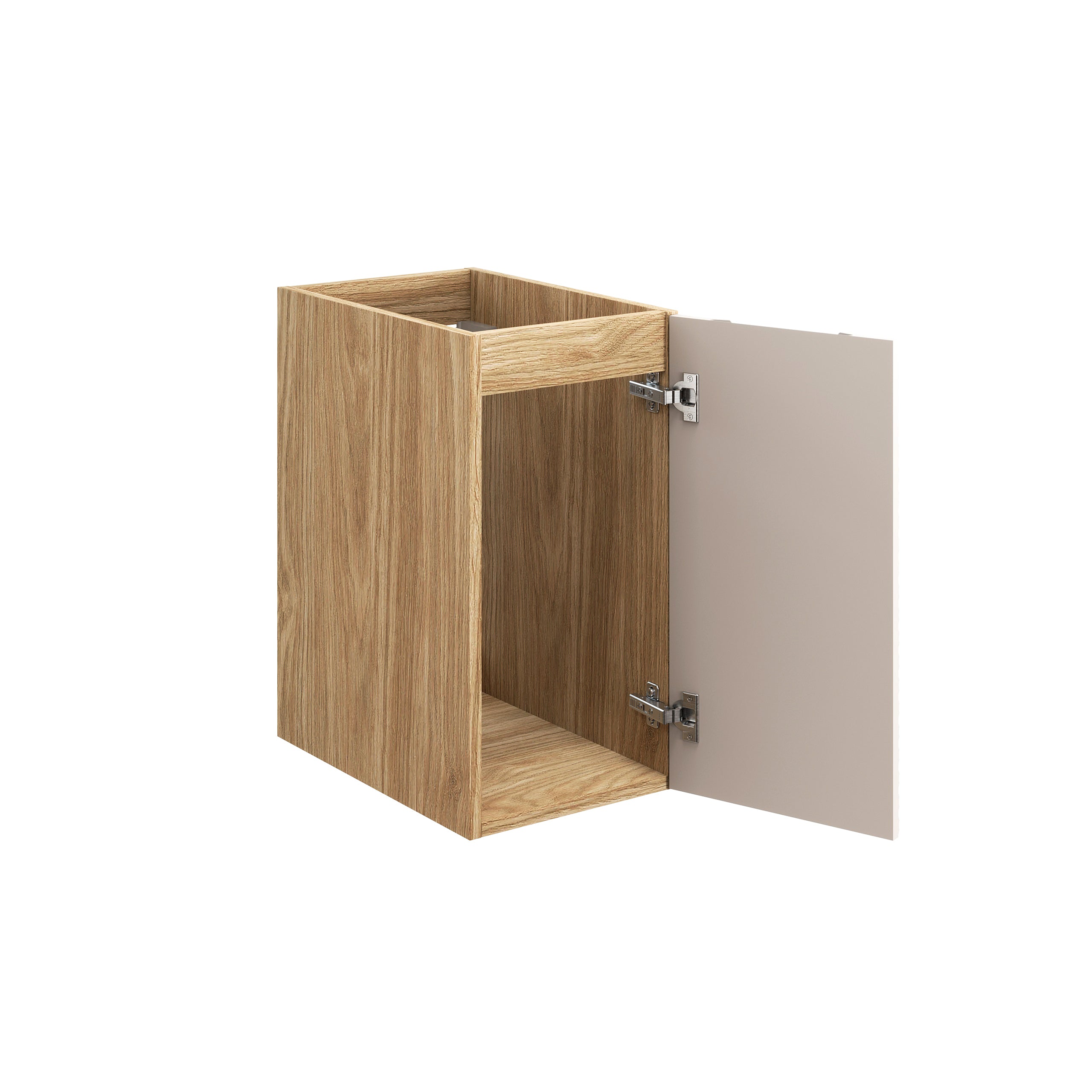 Ocean Side Schrank 30 cm 1 Tür Beige, Eiche geölt