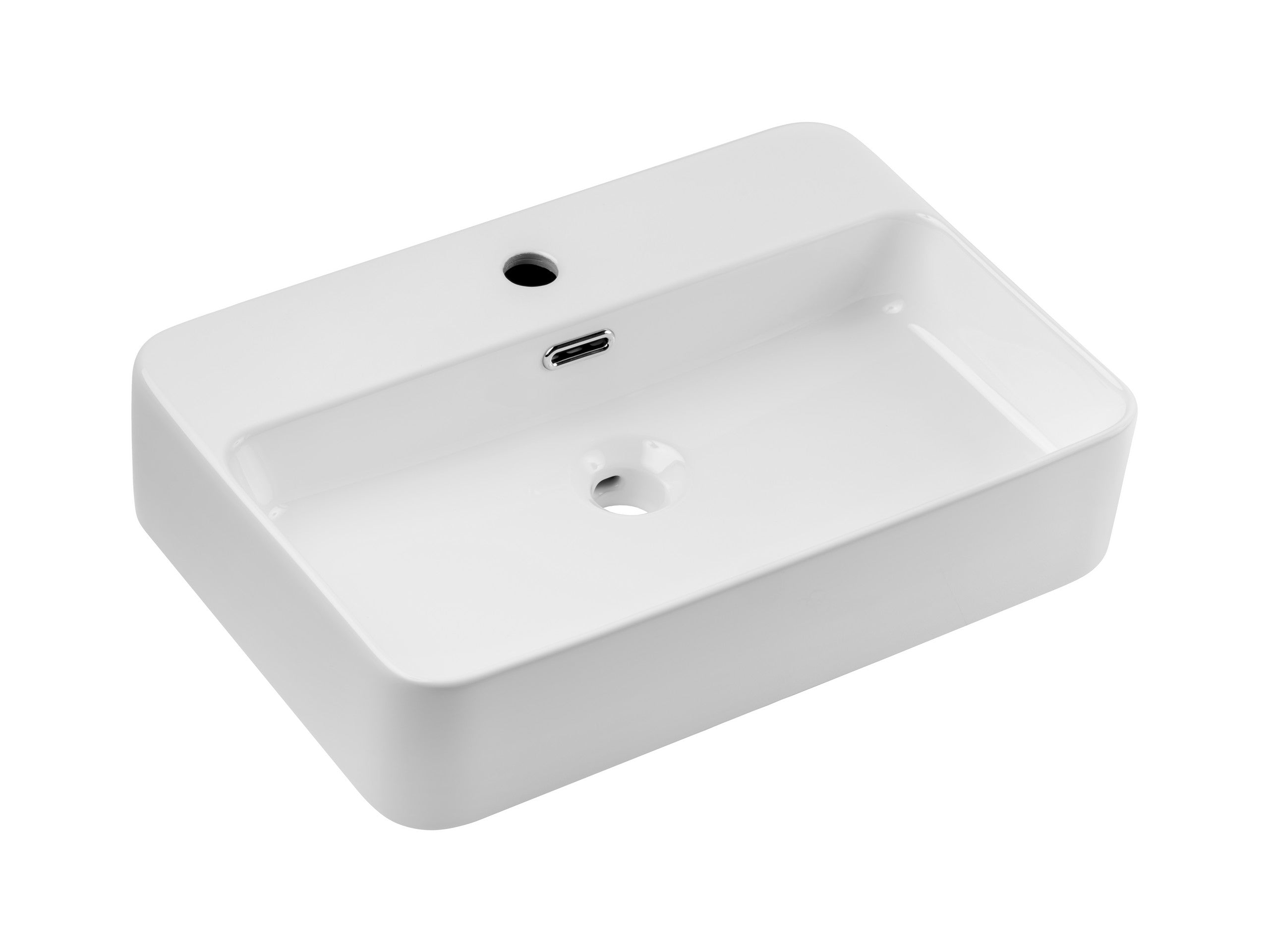 Trust Aufsatzwaschbecken Weiß glänzend