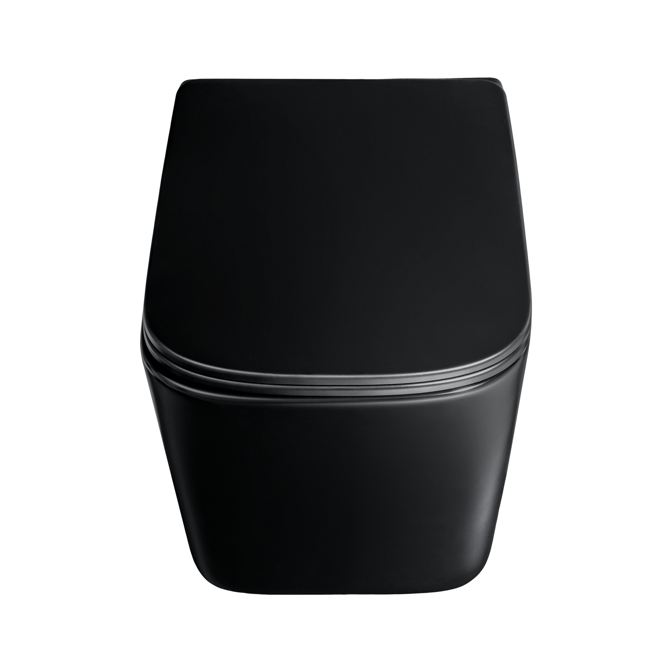 Wandhängende Toilettenschüssel Schwarz Matt