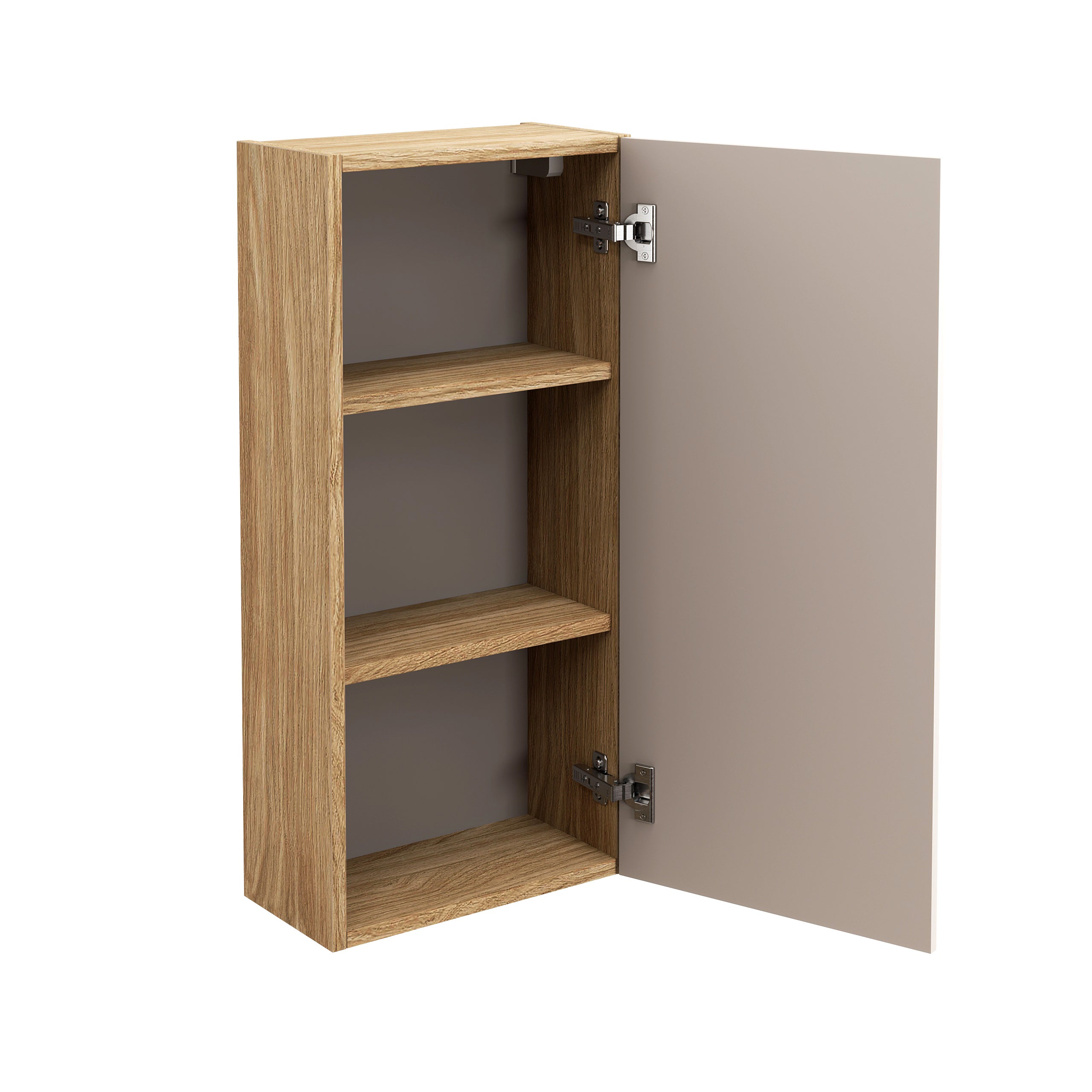 Luxor Oberschrank 35 cm 1 Tür Beige, Eiche geölt
