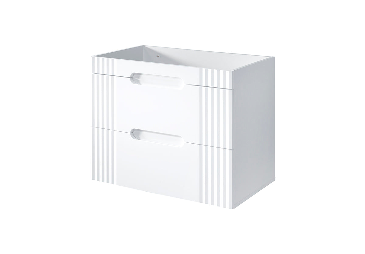 Fiji Unterschrank für Waschbecken, 80 cm, 2 Schubladen