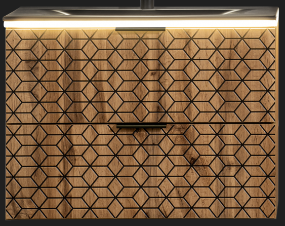 Rama Led Rahmen Chrom 80 x 45 x 1,7 cm