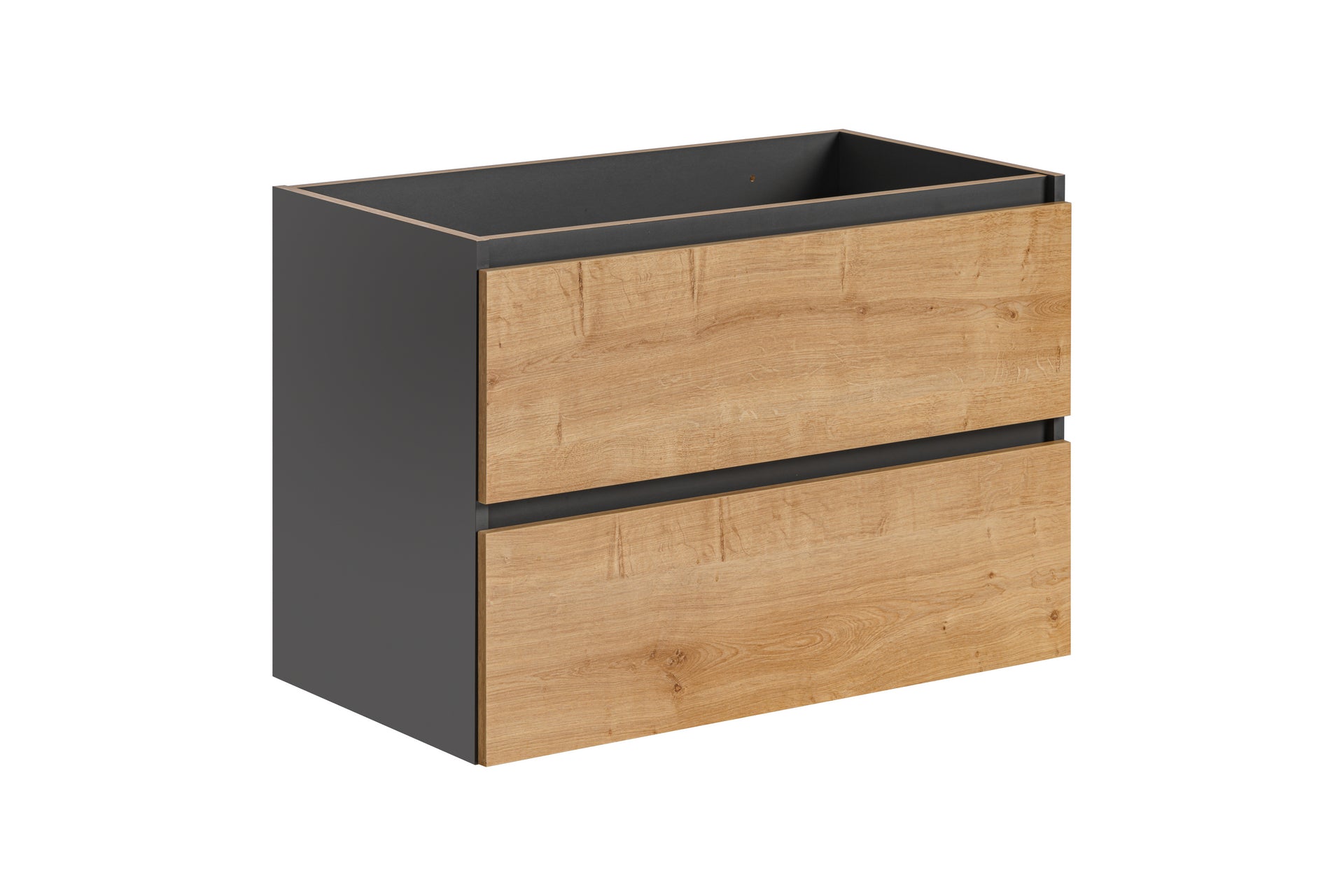 Monako Waschbeckenunterschrank 80 cm 2 Schubladen
