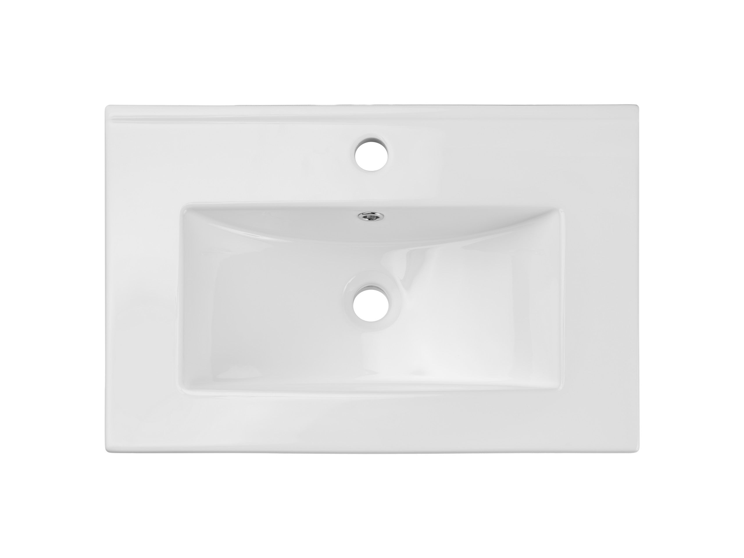 Um-2060Rb Einzelbecken-Möbelwaschtisch, 60 cm Weiß