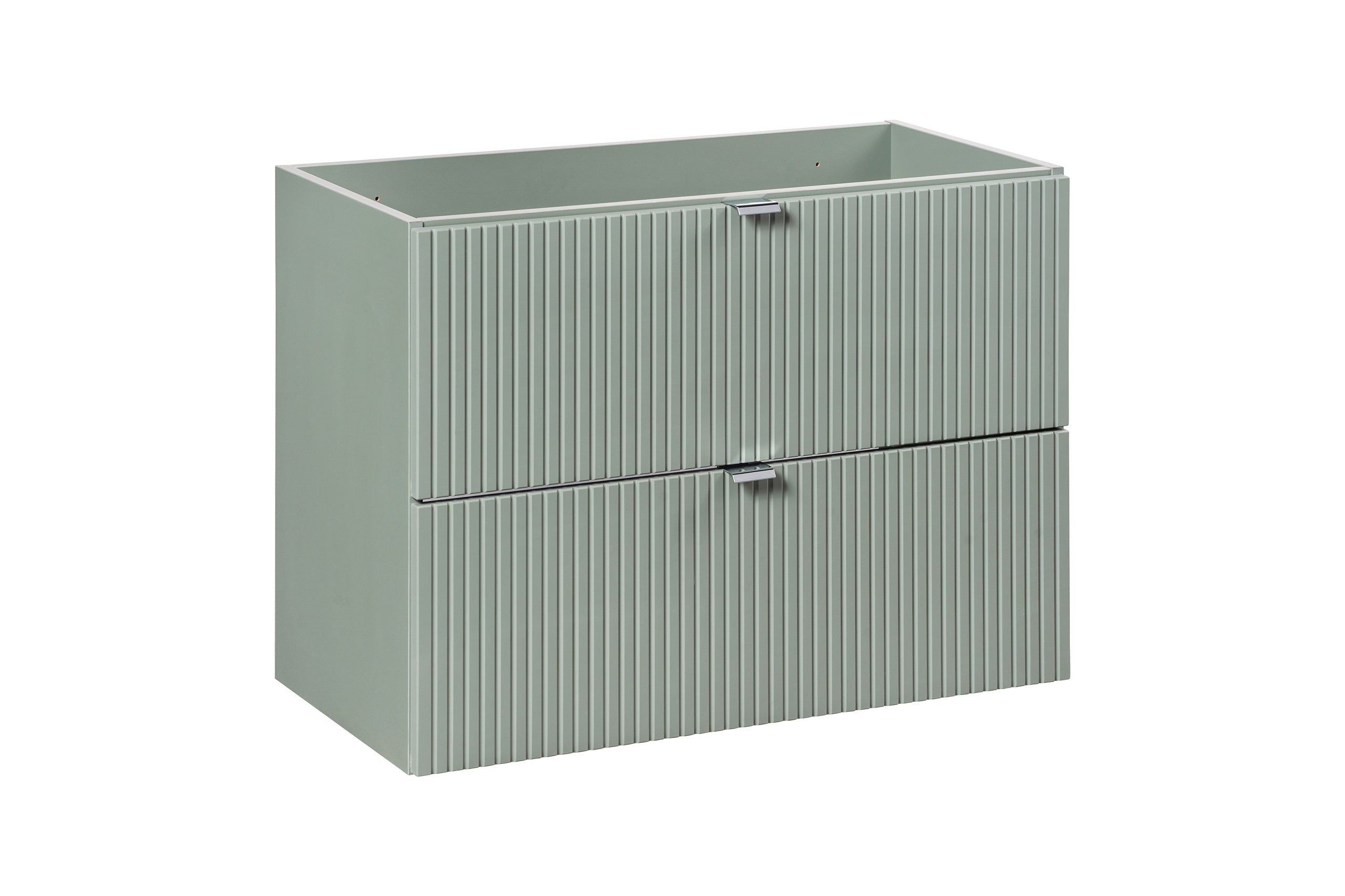Line Unterschrank für Waschbecken 80 cm, 2 Schubladen
