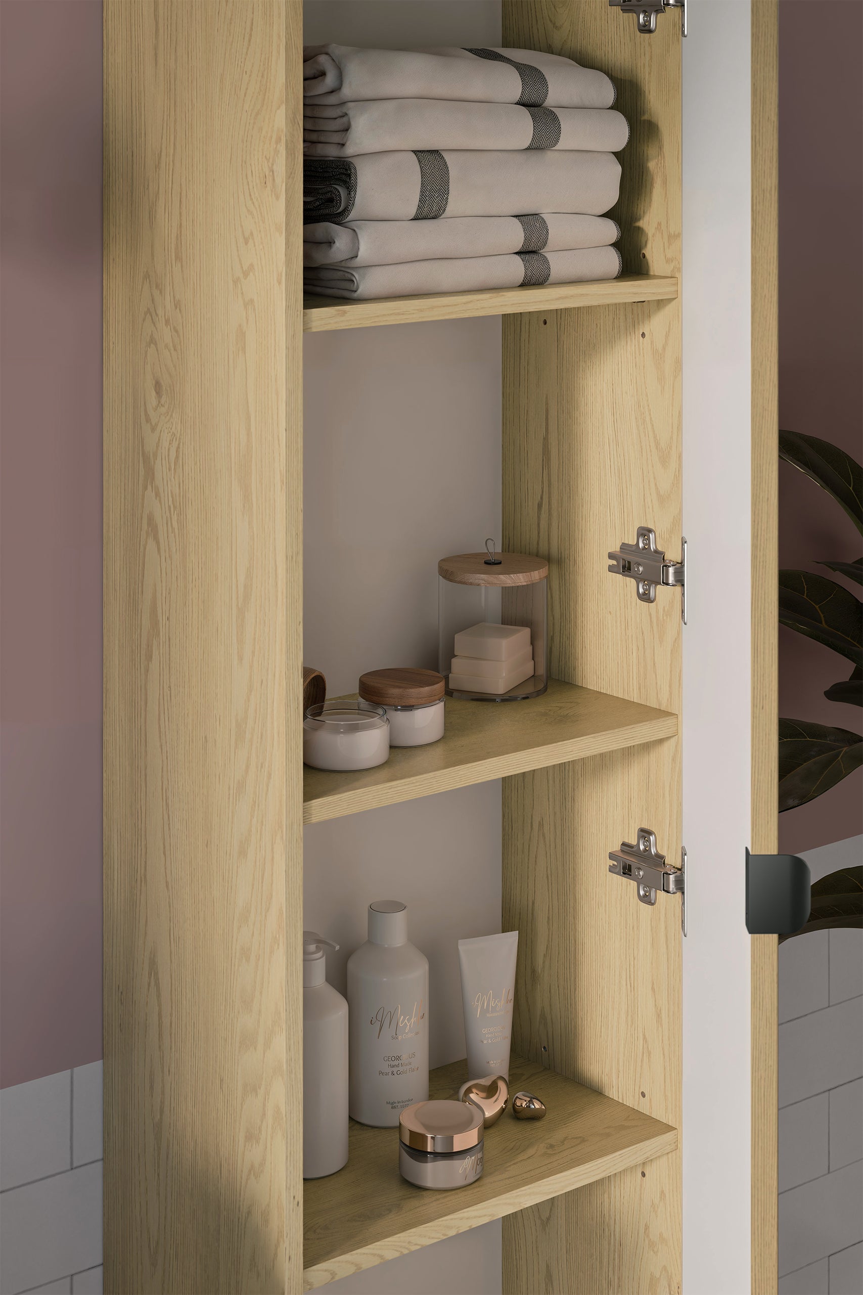 Ovalia Hochschrank 1 Tür