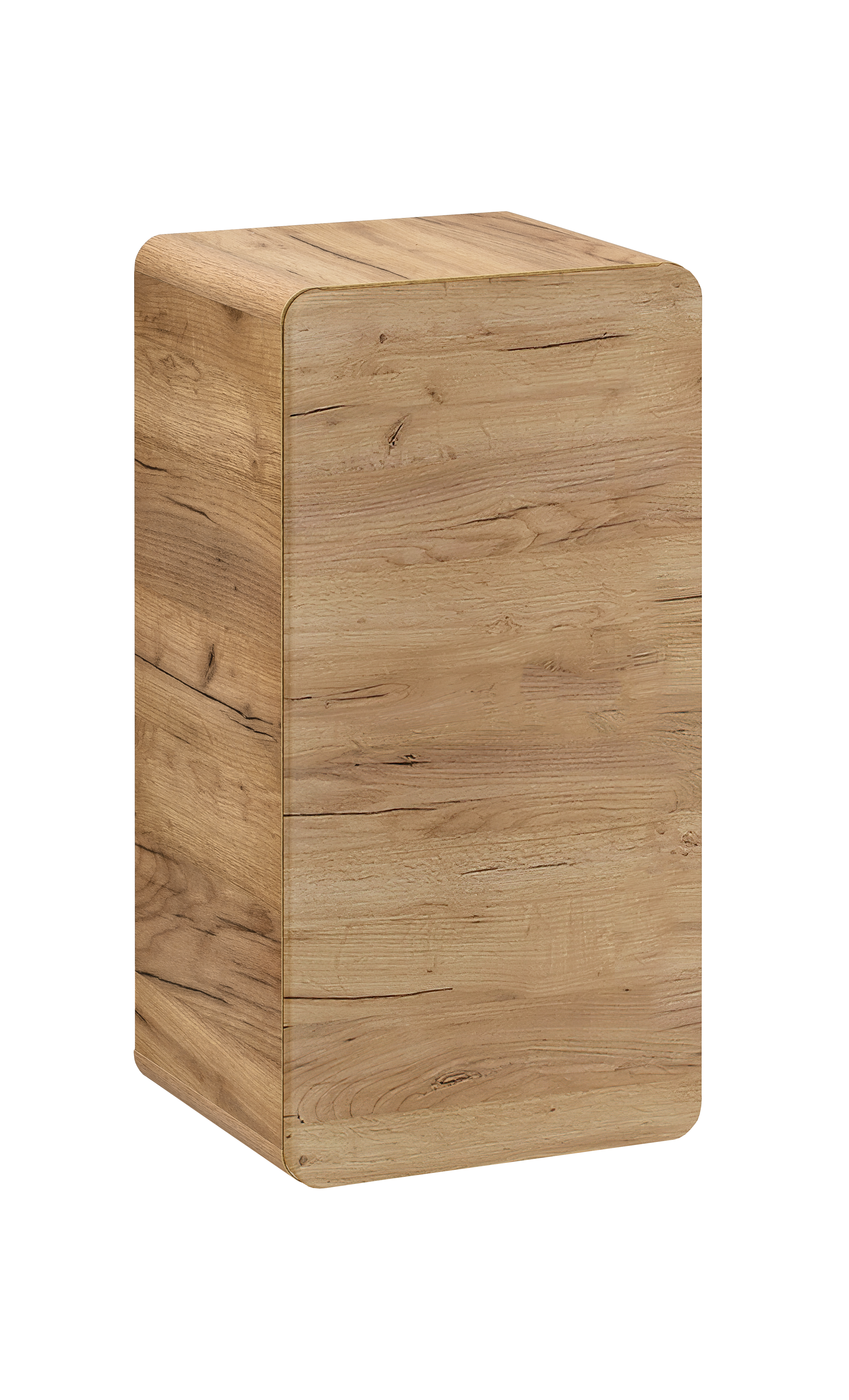 Aruba Seitenschrank 35 cm 1 Tür Handwerkliche Eiche 35 x 32 x 68 cm