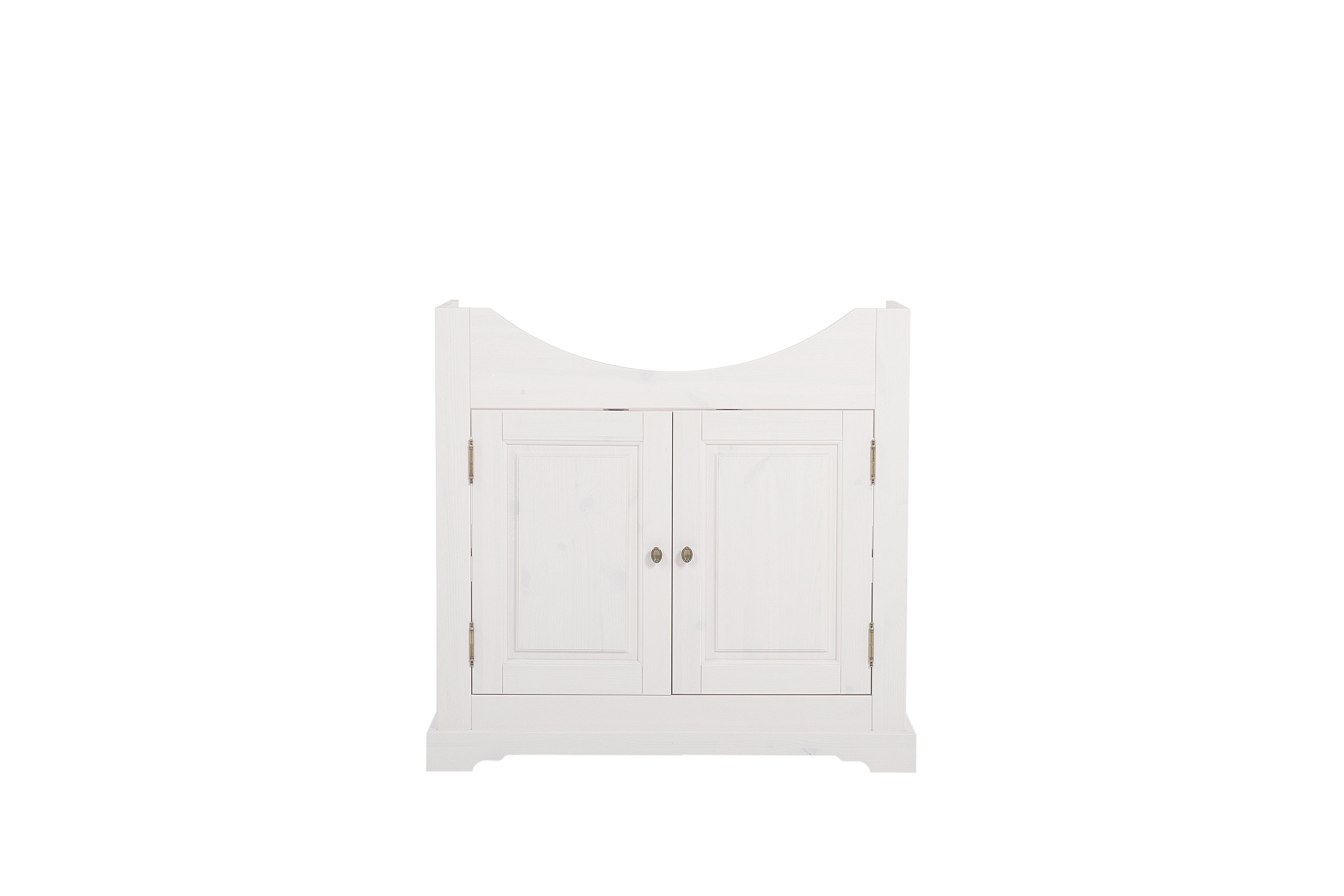 Romantischer Unterschrank für Waschbecken, 85 cm, 2 Türen