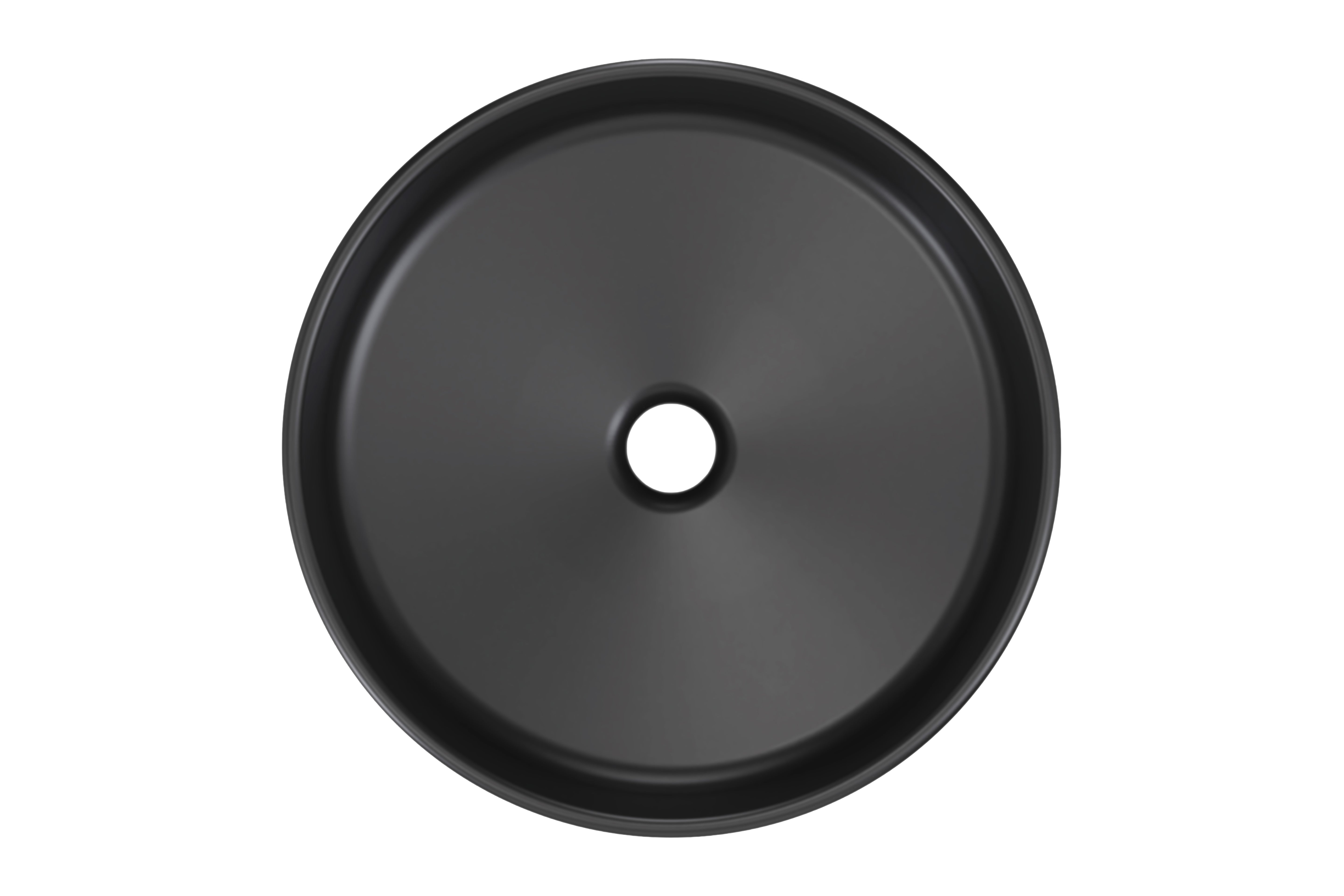 River Aufsatzwaschbecken Schwarz Matt 40 x 40 x 12 cm