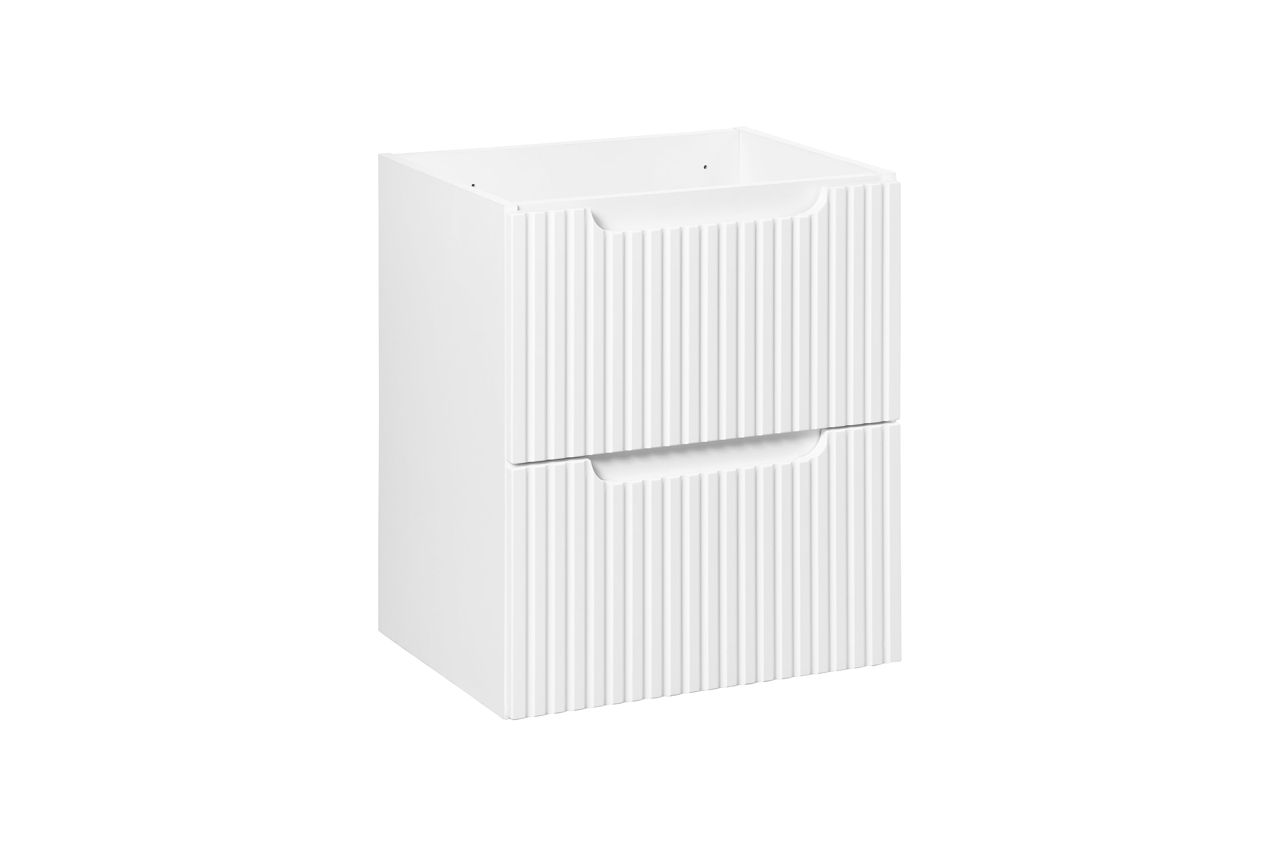 Nova Unterschrank für Waschbecken, 50 cm, 2 Schubladen Weiß Matt