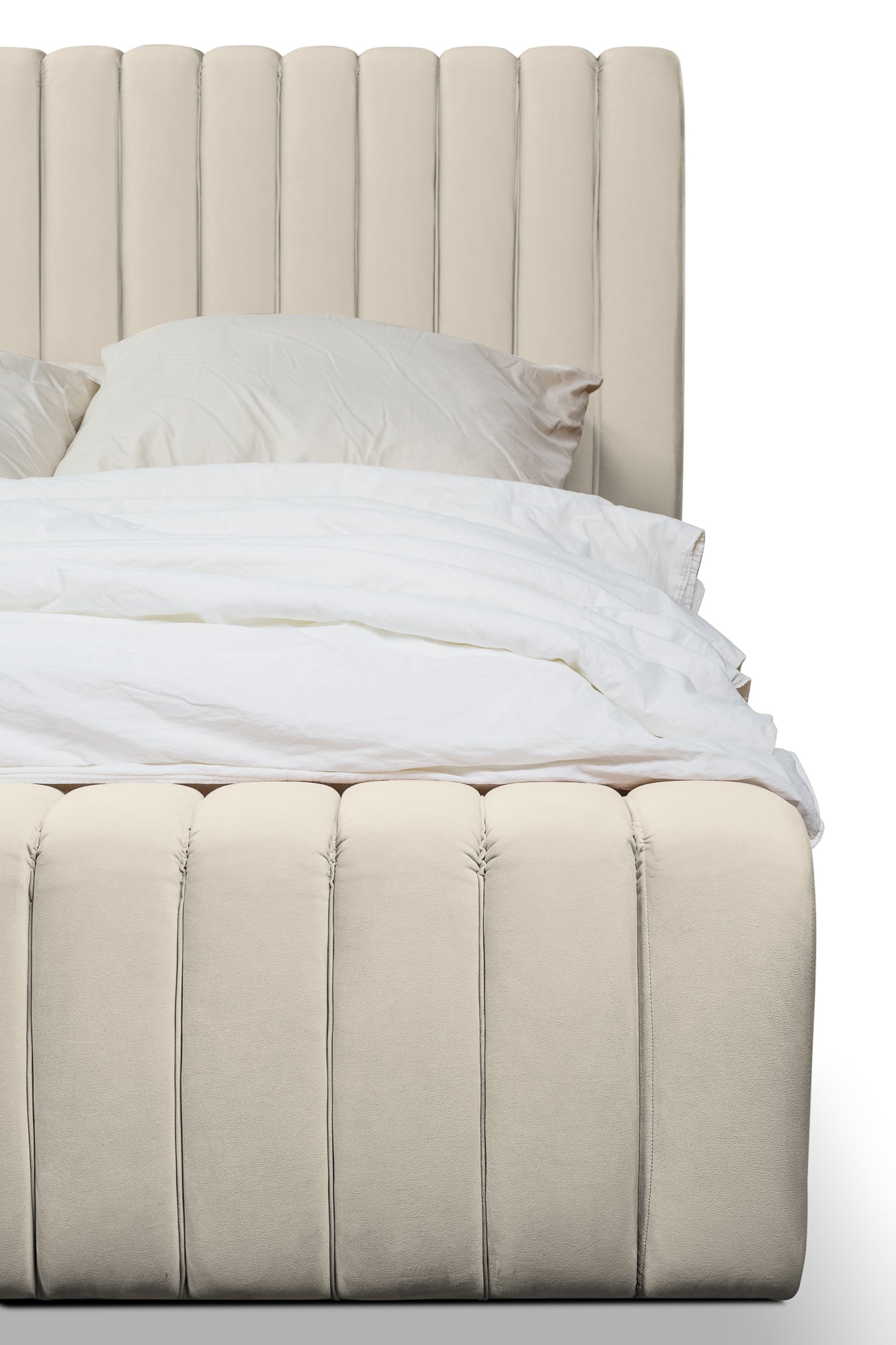 Lugano – Design Bouclé Polsterbett