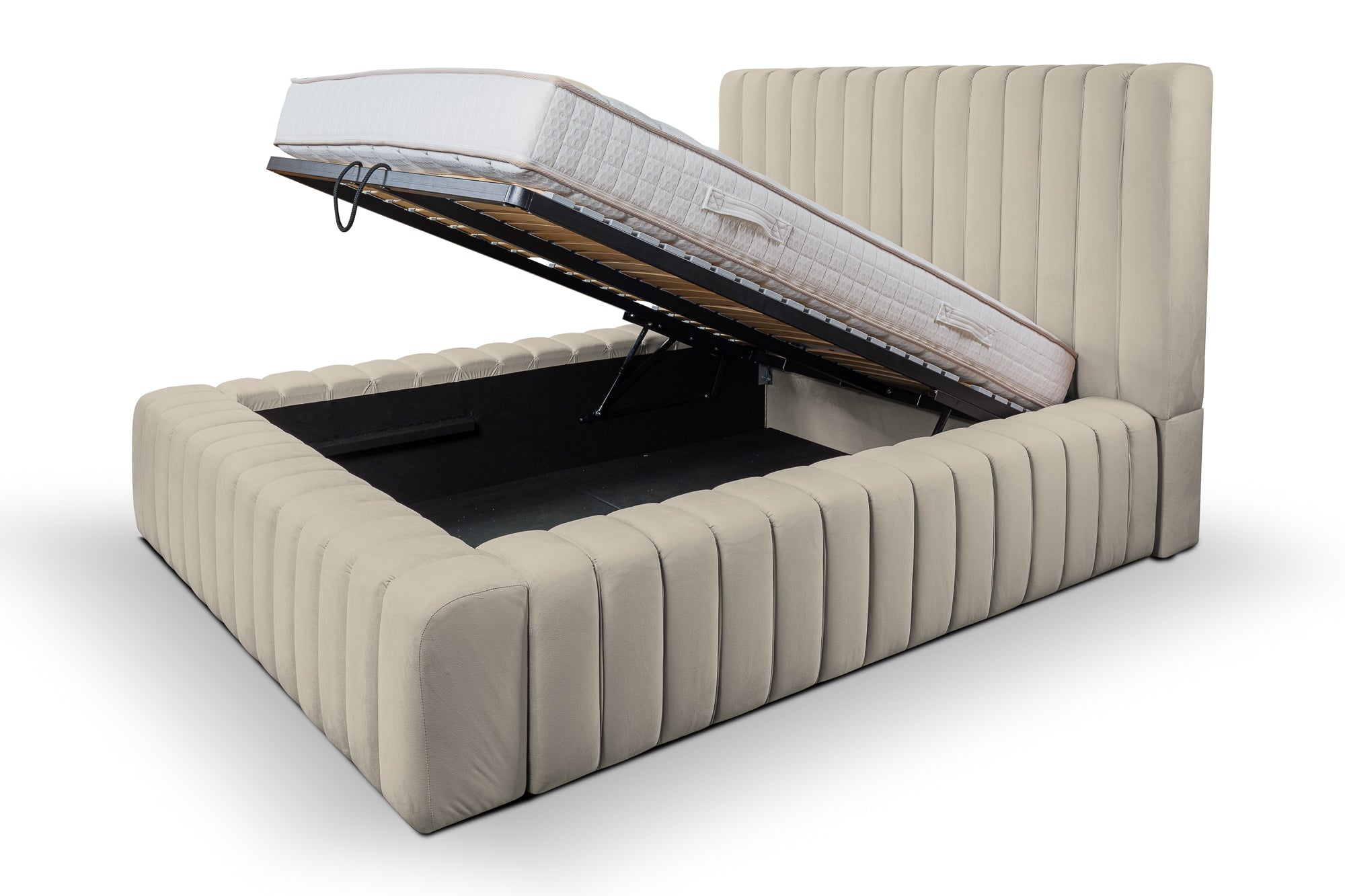 Lugano – Design Bouclé Polsterbett