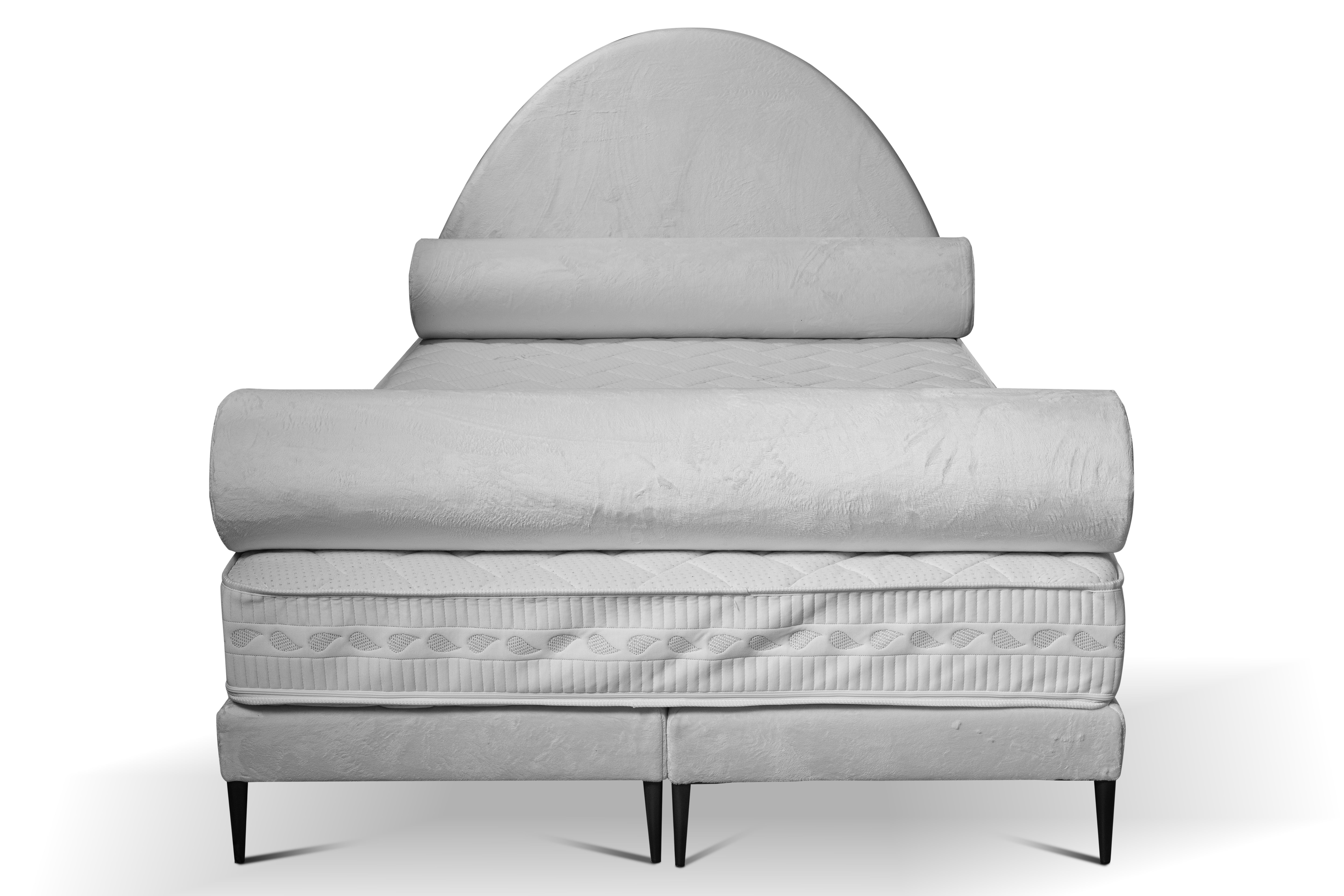 Coco Lux – Design Bouclé Polsterbett mit Bettkasten