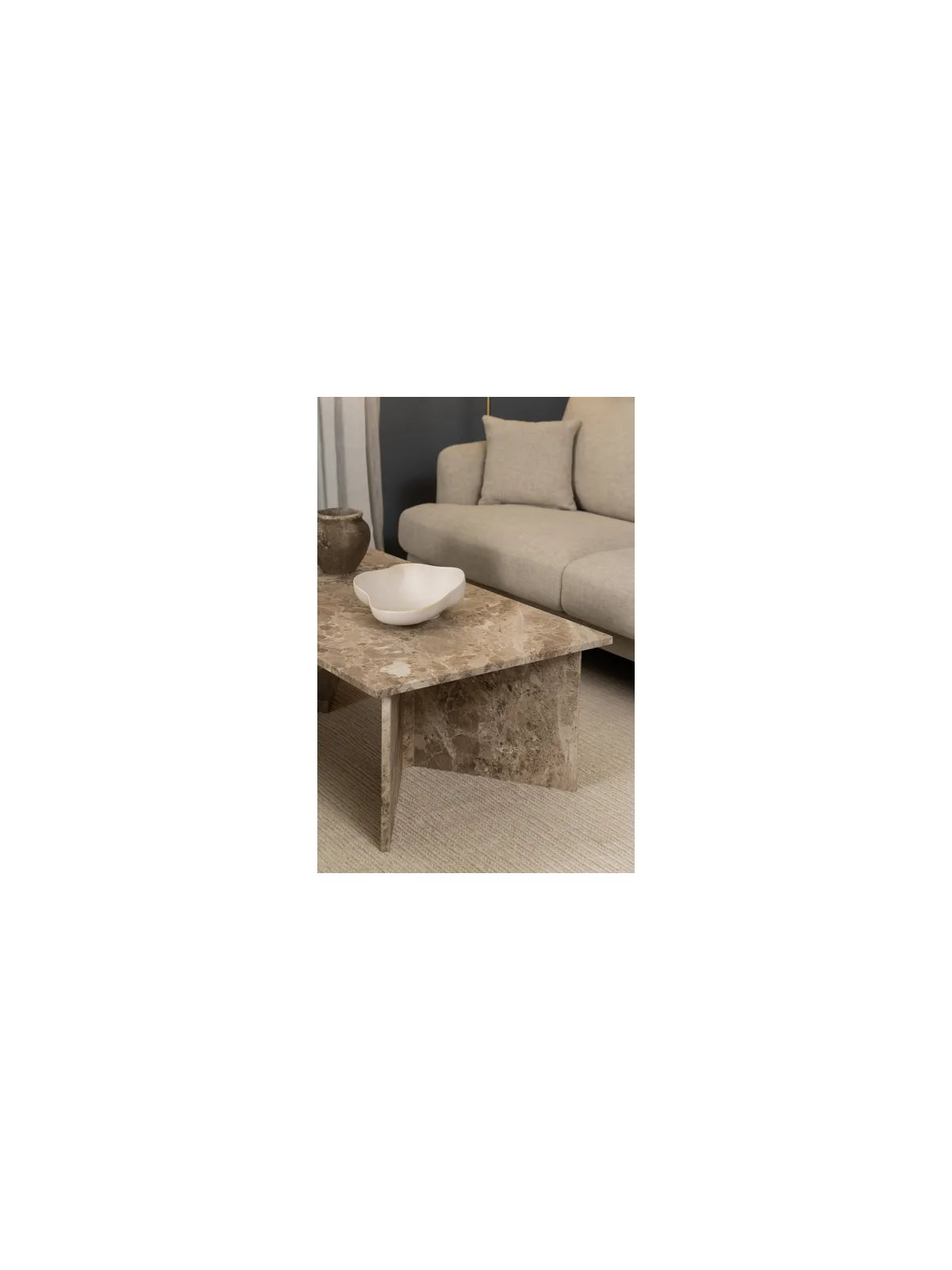 Marmor Couchtisch Vega Latte