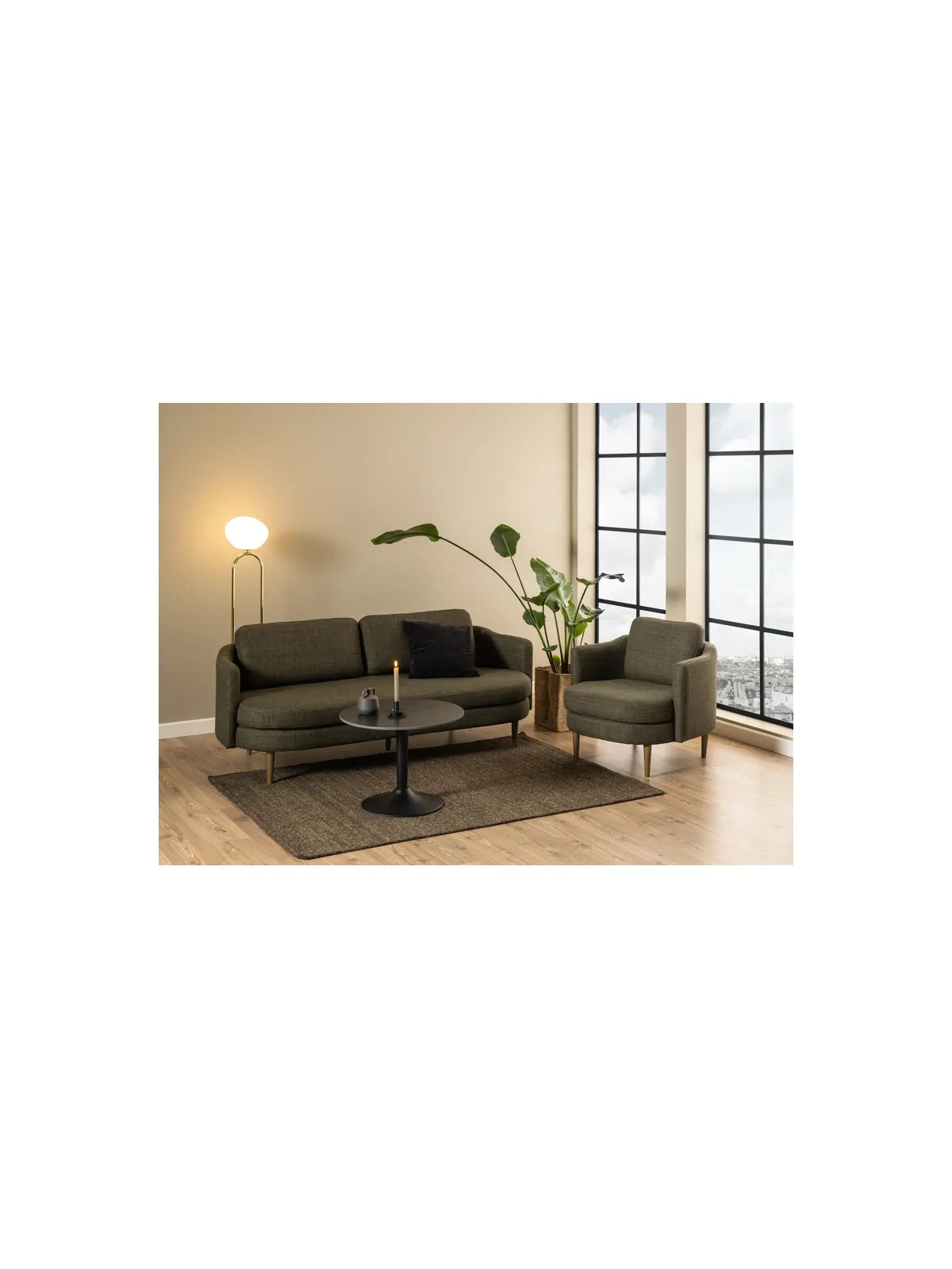 Malta Couchtisch Grantham Matt Schwarz Keramisch